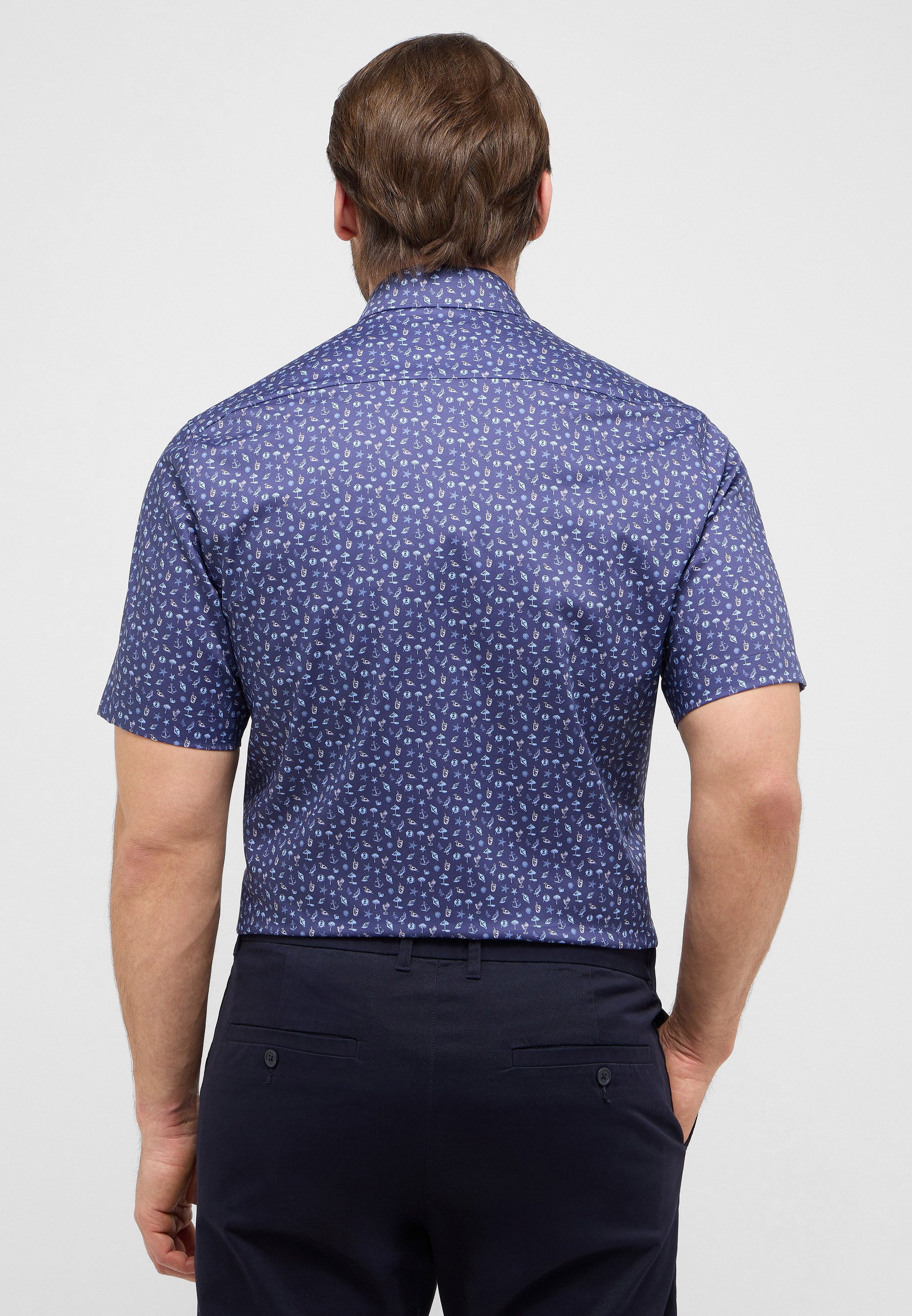 Eterna Overhemd met korte mouwen Comfort fit