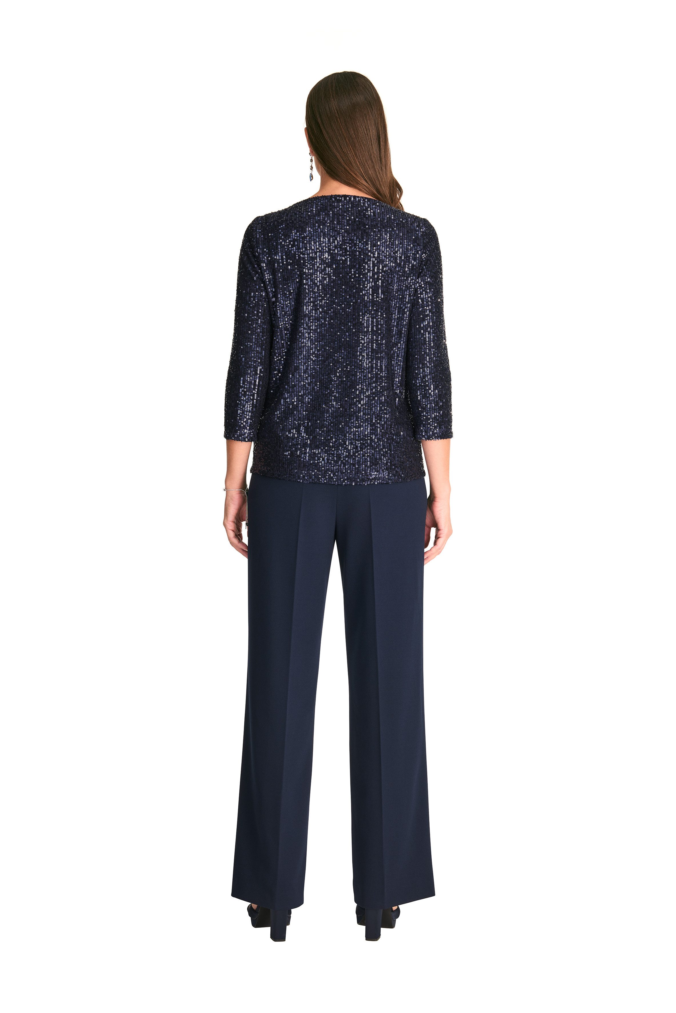 HERMANN LANGE Collection Shirt met pailletten in kort model