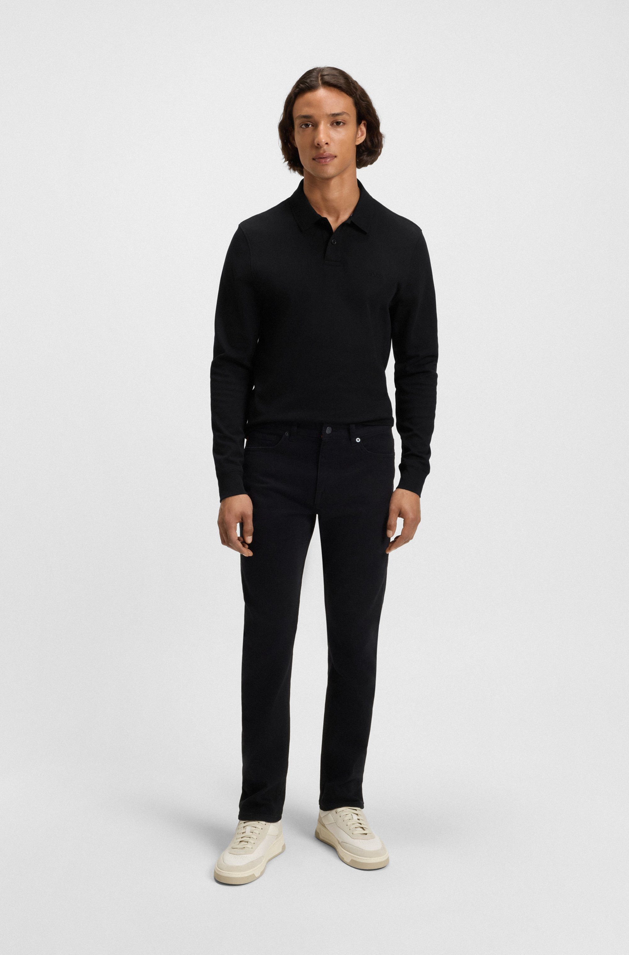 Boss Orange Poloshirt Pe met een polokraag