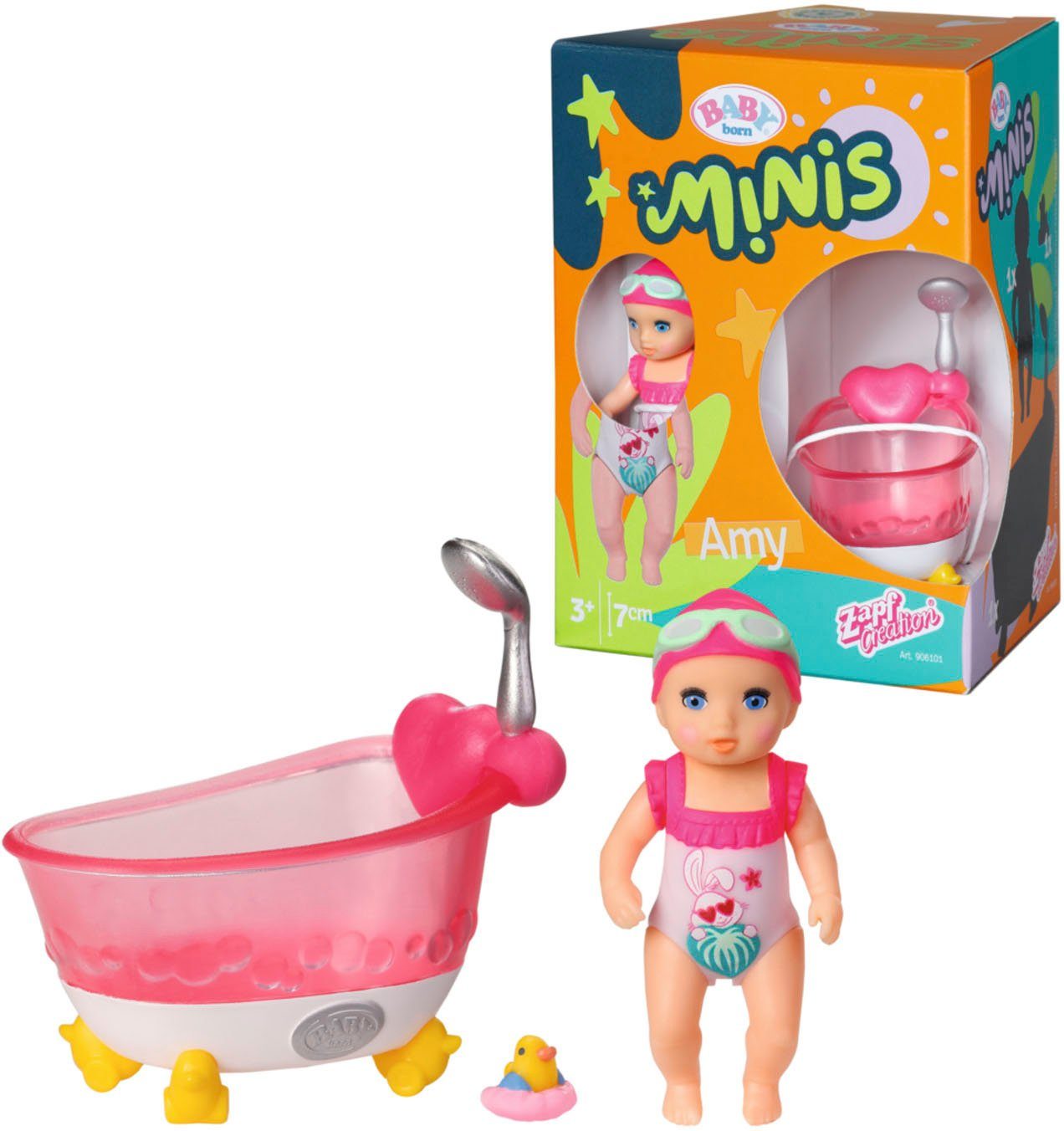 Baby Born Mini-pop BABY born® mini’s badkuip inclusief baby born® mini pop