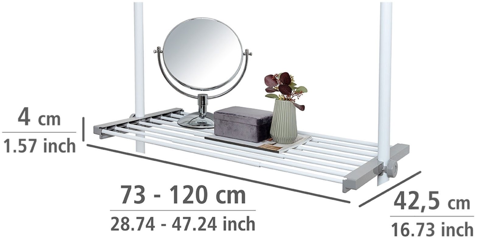 WENKO Telescooprek Model Herkules uitschuifbare plank, 73-120 cm, passend bij de wenko herkules-serie