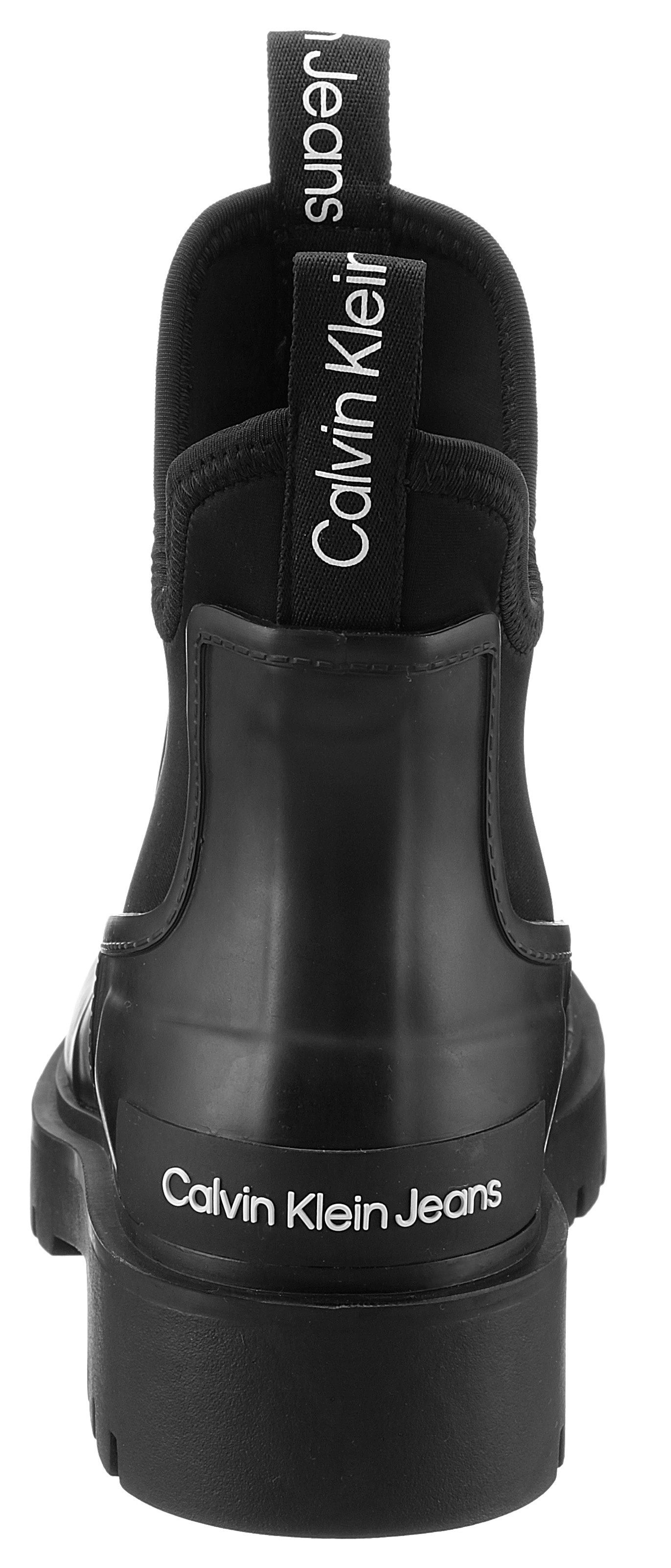 Calvin Klein Rubberlaarsjes MID RAINBOOT CHELSEA chelseaboots, enkellaars met coole instap