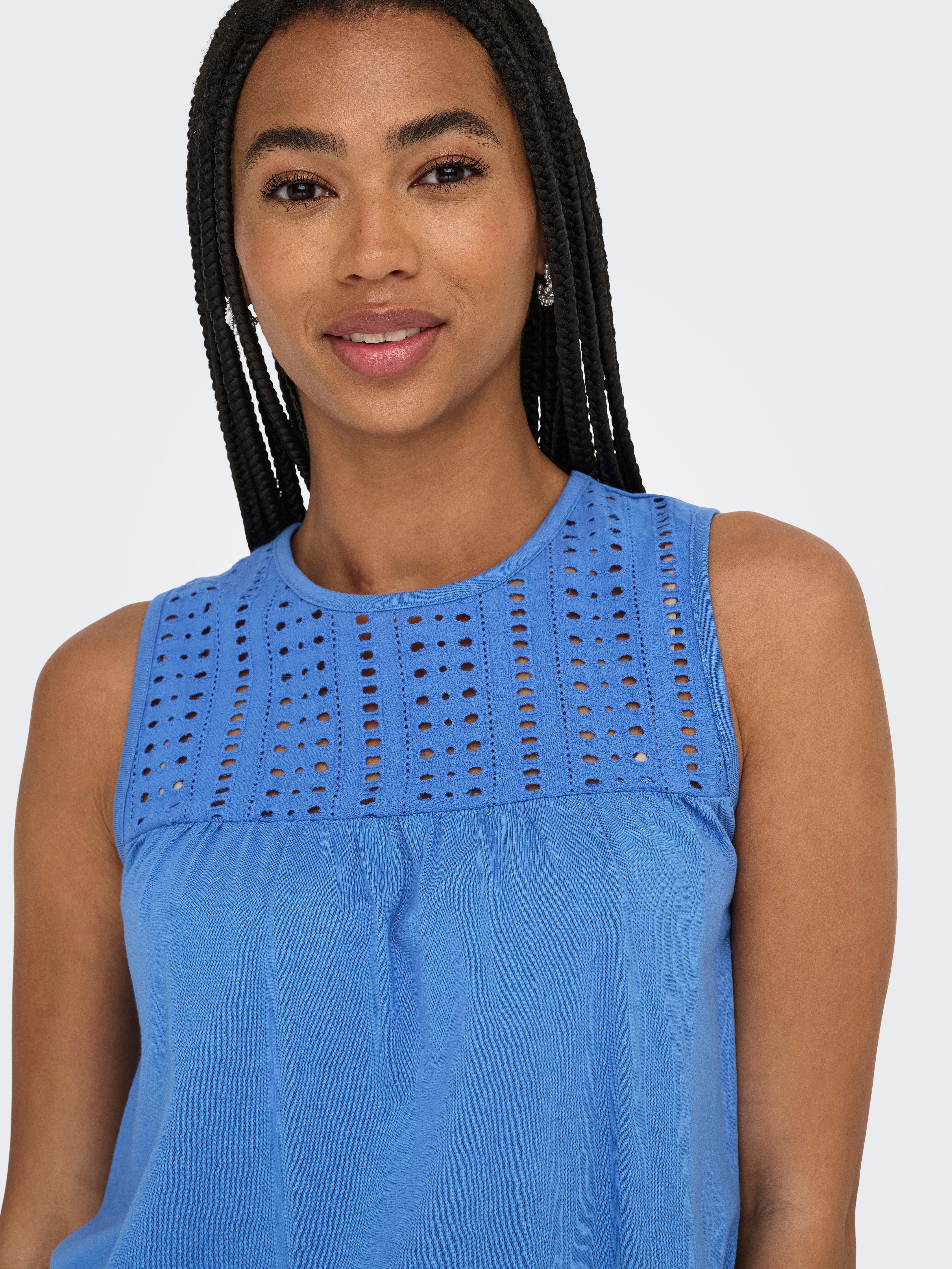 Only Kanten top ONLSHARON S/L O-NECK TOP JRS