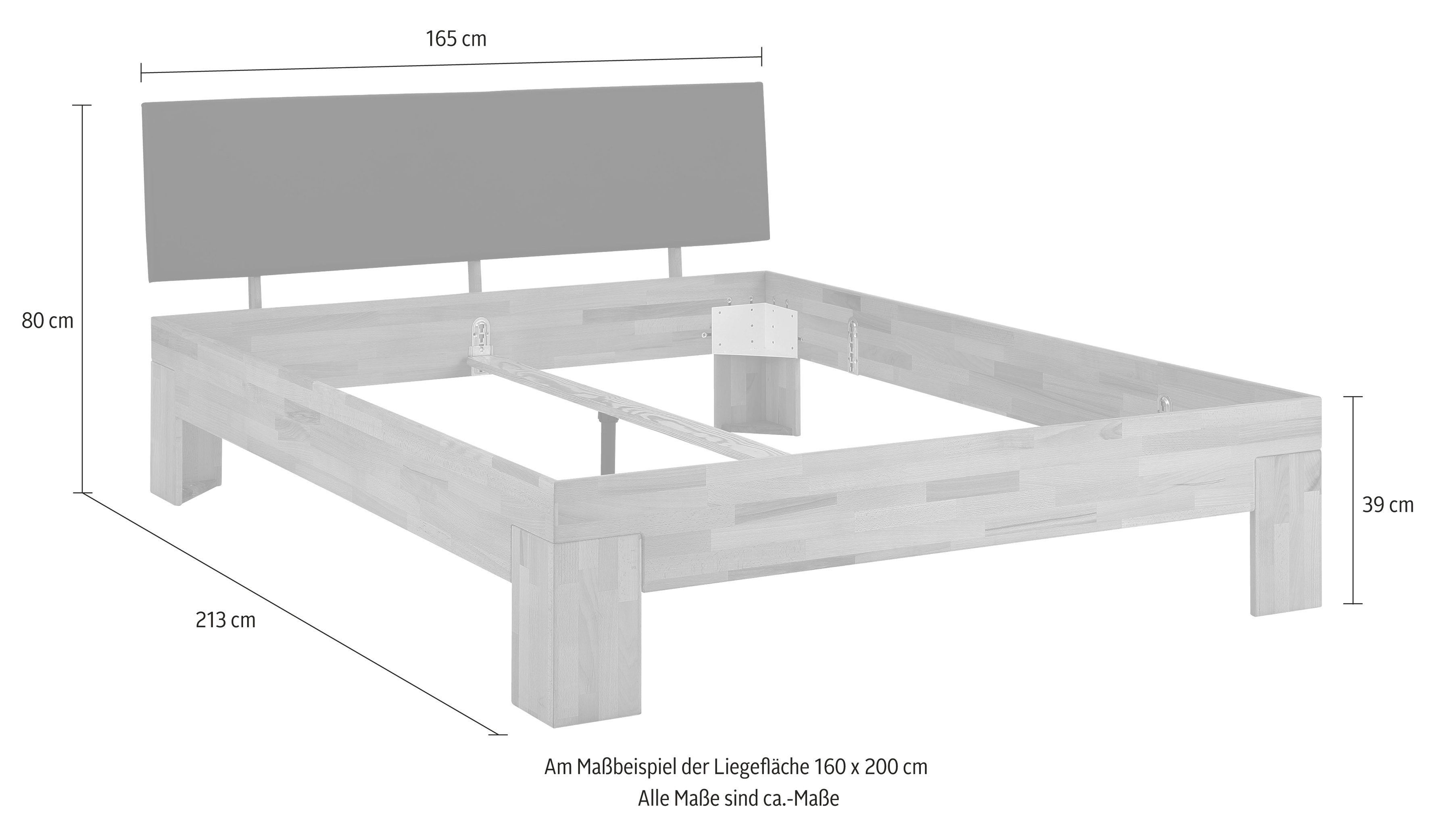 Home affaire Massief houten ledikant Toronto optioneel met of zonder hoofdsteun, van fsc®-gecertificeerd beukenhout