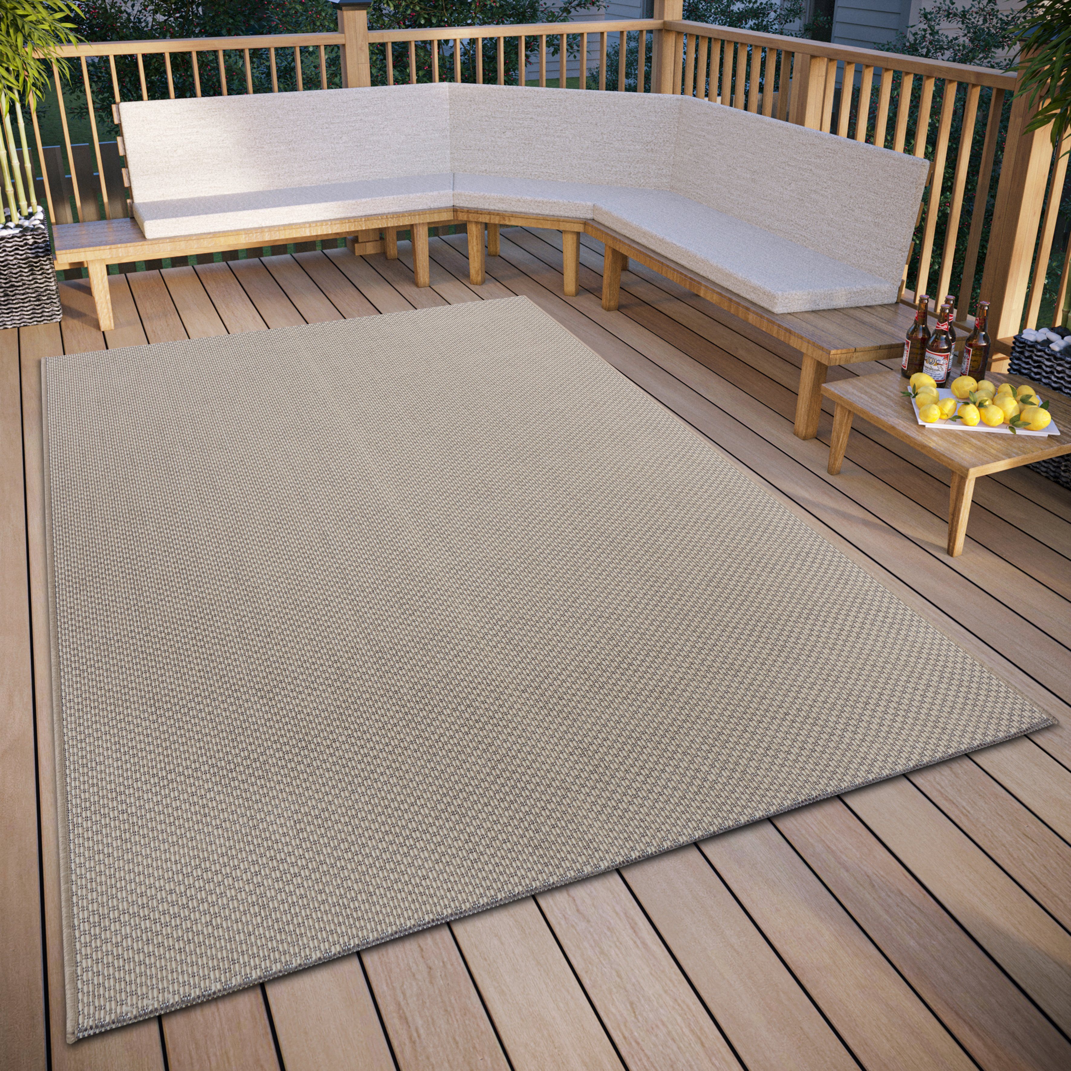 HANSE Home Vloerkleed Pure slijtvaste, onderhoudsvriendelijke, robuuste, binnen- en buitengebruik, weerbestendig moderne vloerkleden maat 115 cm x