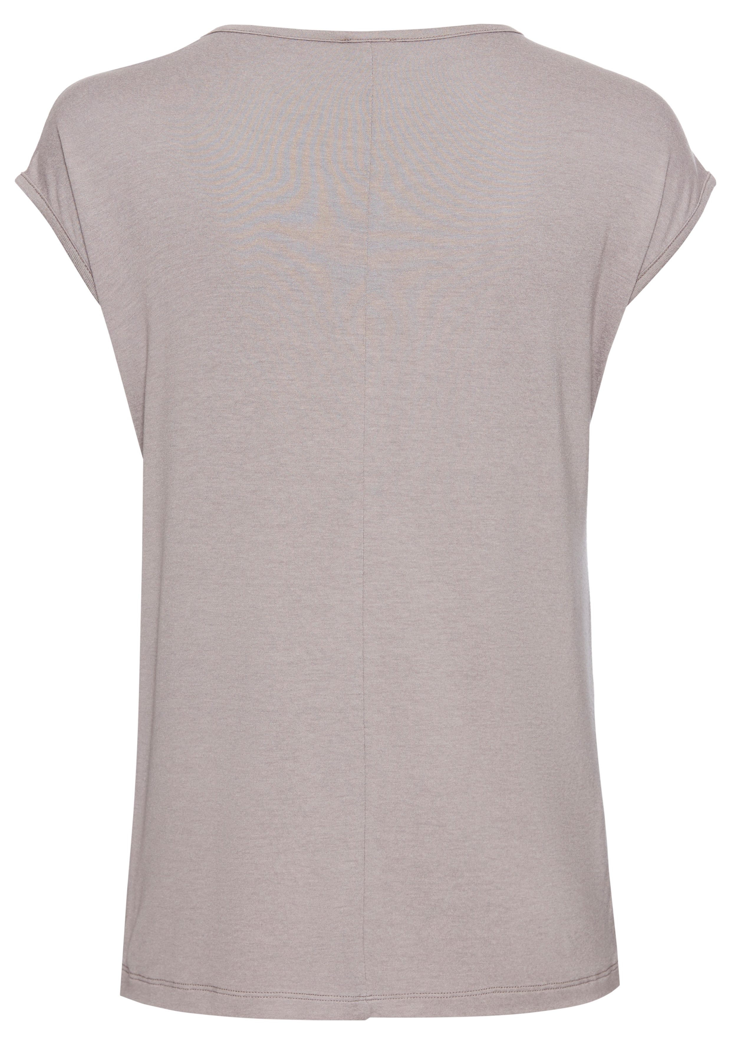 Laura Scott T-shirt mouwloos, heuplang, met glinsterende pailletten
