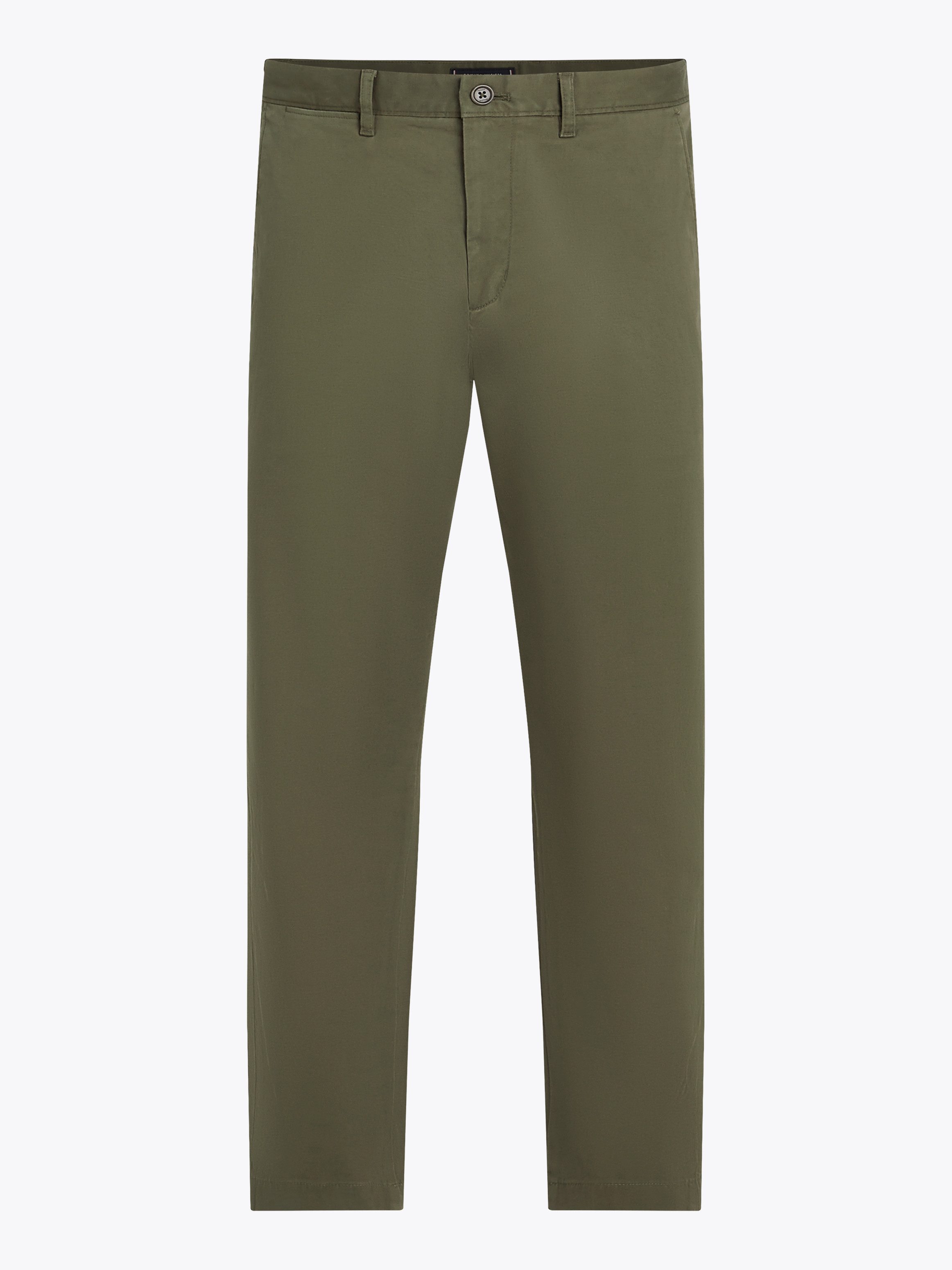 Tommy Hilfiger Chino DENTON CHINO SATIN met achterzakken met knoop, logo-borduursel
