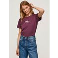 pepe jeans t-shirt camila (1-delig) paars