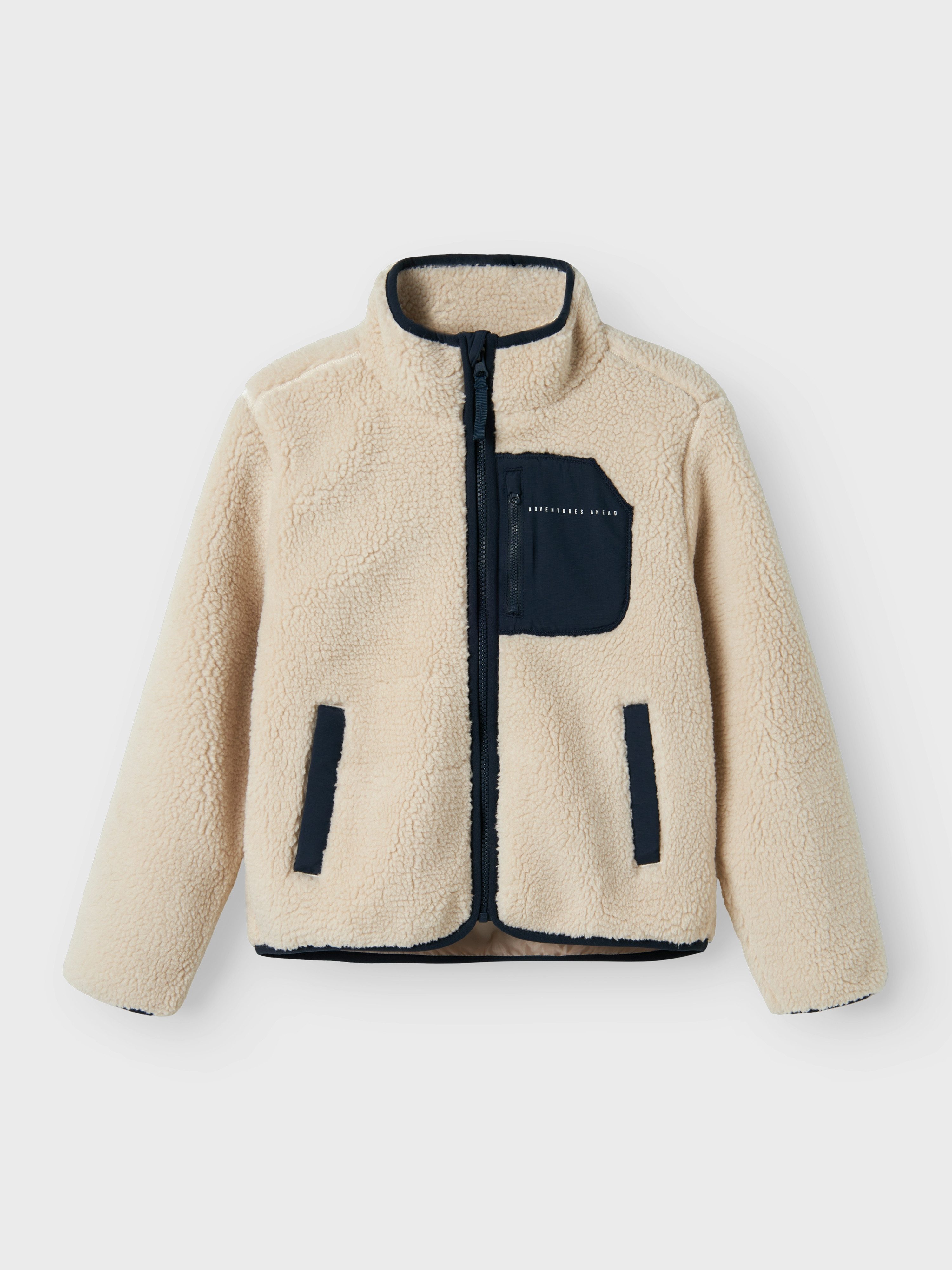Name It Gebreid fleecejack NKNMATTIA SHERPA JACKET PB