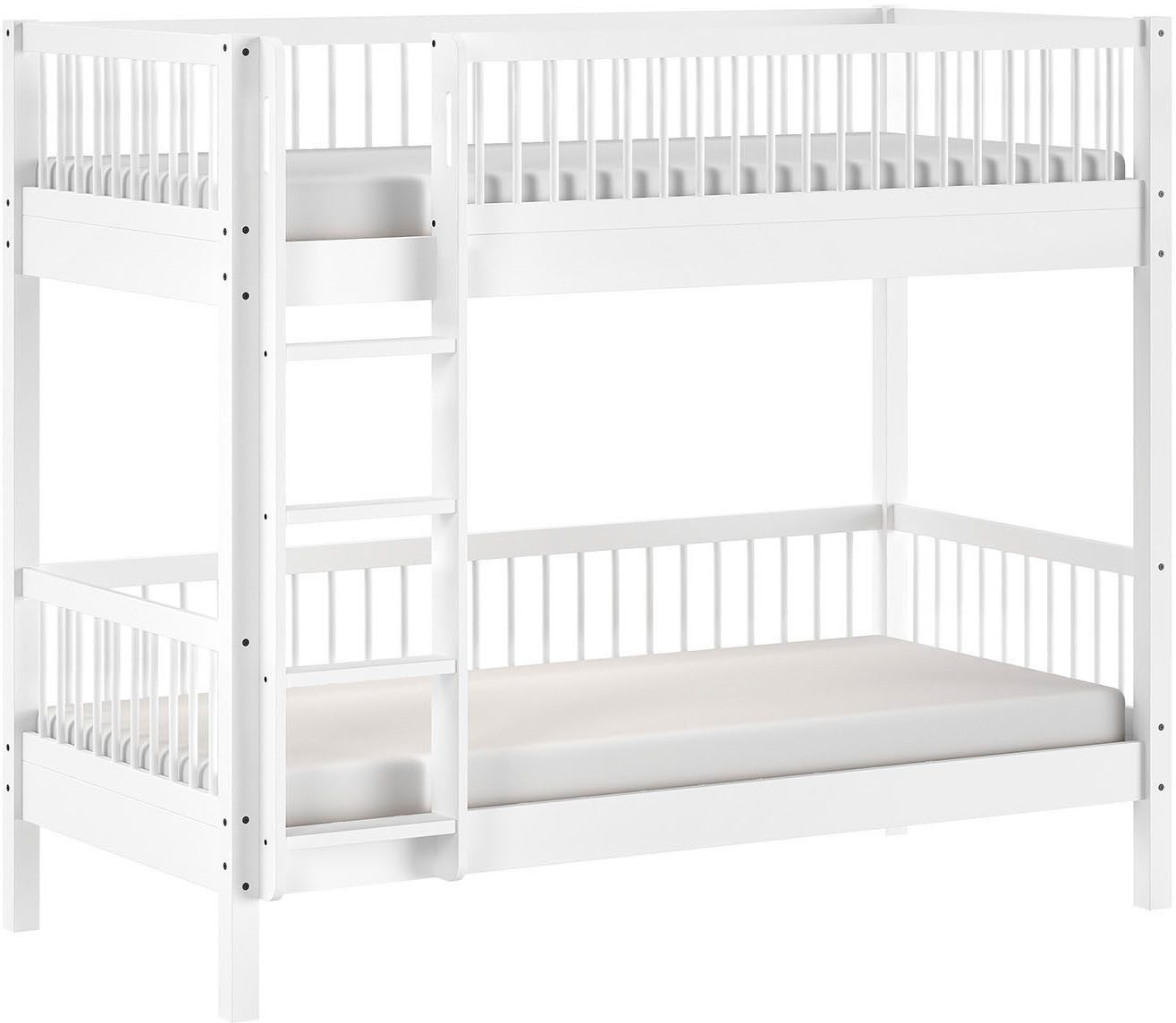 Home affaire Stapelbed met 90x200 cm lf, lattenbodems, ladder, optioneel met bedlade, wit