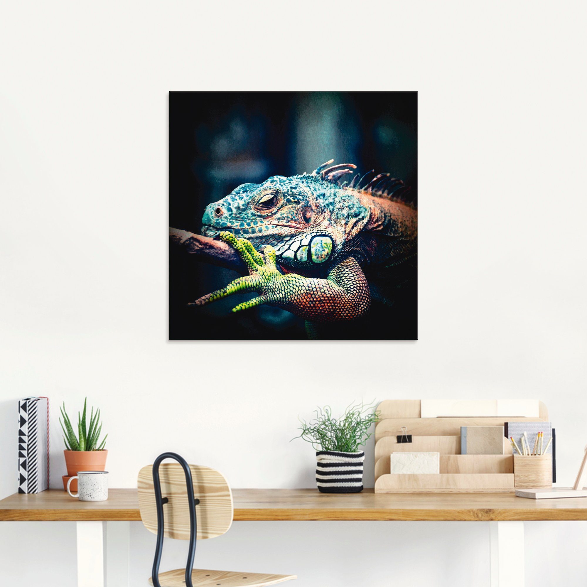 Artland Print op glas Leguaan in verschillende maten