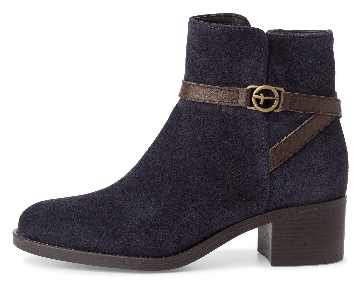 Tamaris Laarsjes blokhak, business schoen, ankleboots met t-sieraad