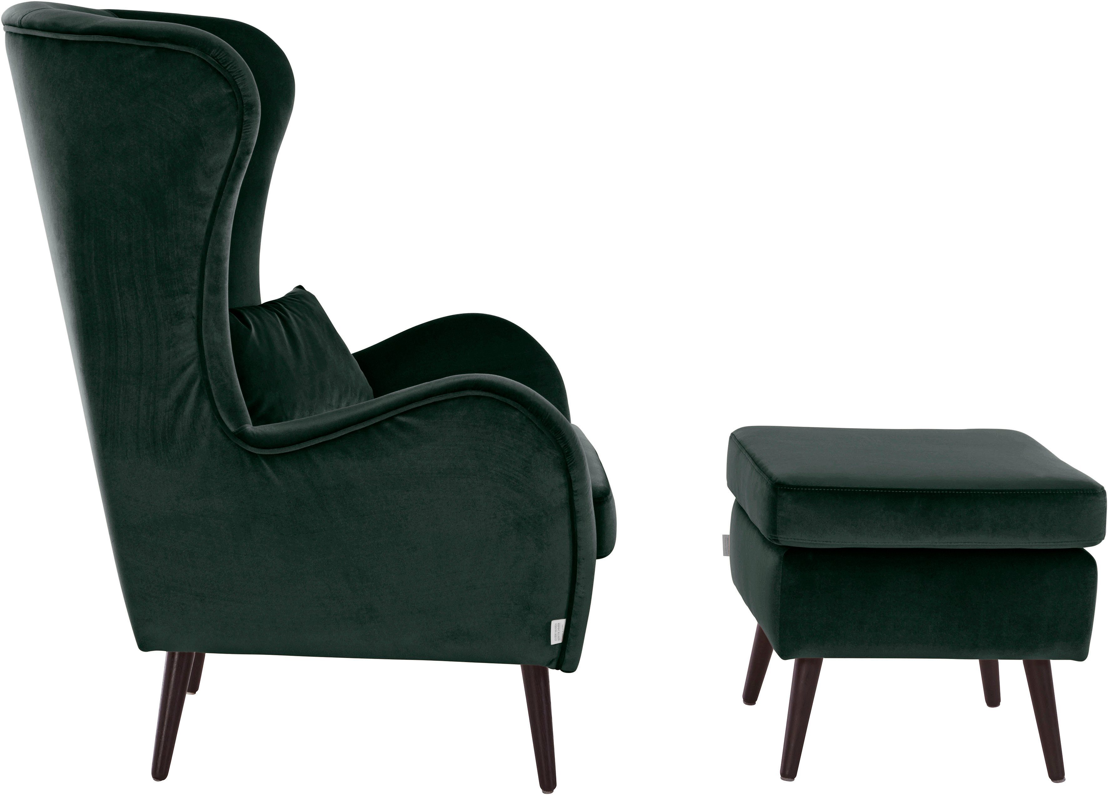 Guido Maria Kretschmer Home&Living Fauteuil Salla ook in imitatiebont en fijn corduroy, veel bekledingsopties, oorfauteuil (set)