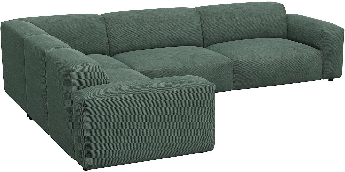 FLEXLUX Hoekbank Lucera, super comfortabel door hoogwaardige zitconstructie met koudschuim
