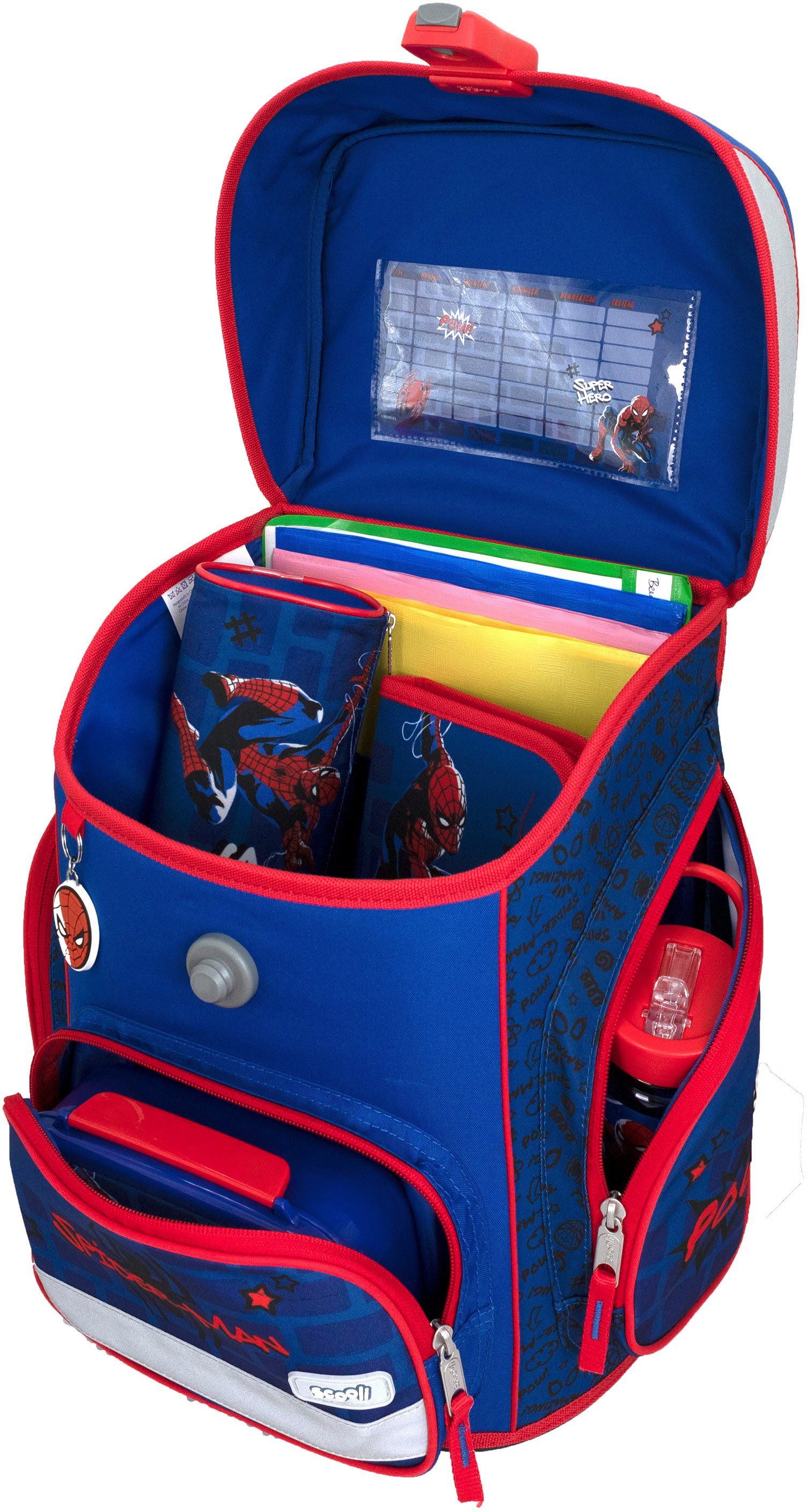 Scooli Schooltas EasyFit, Spider Man (set, 5-delig)