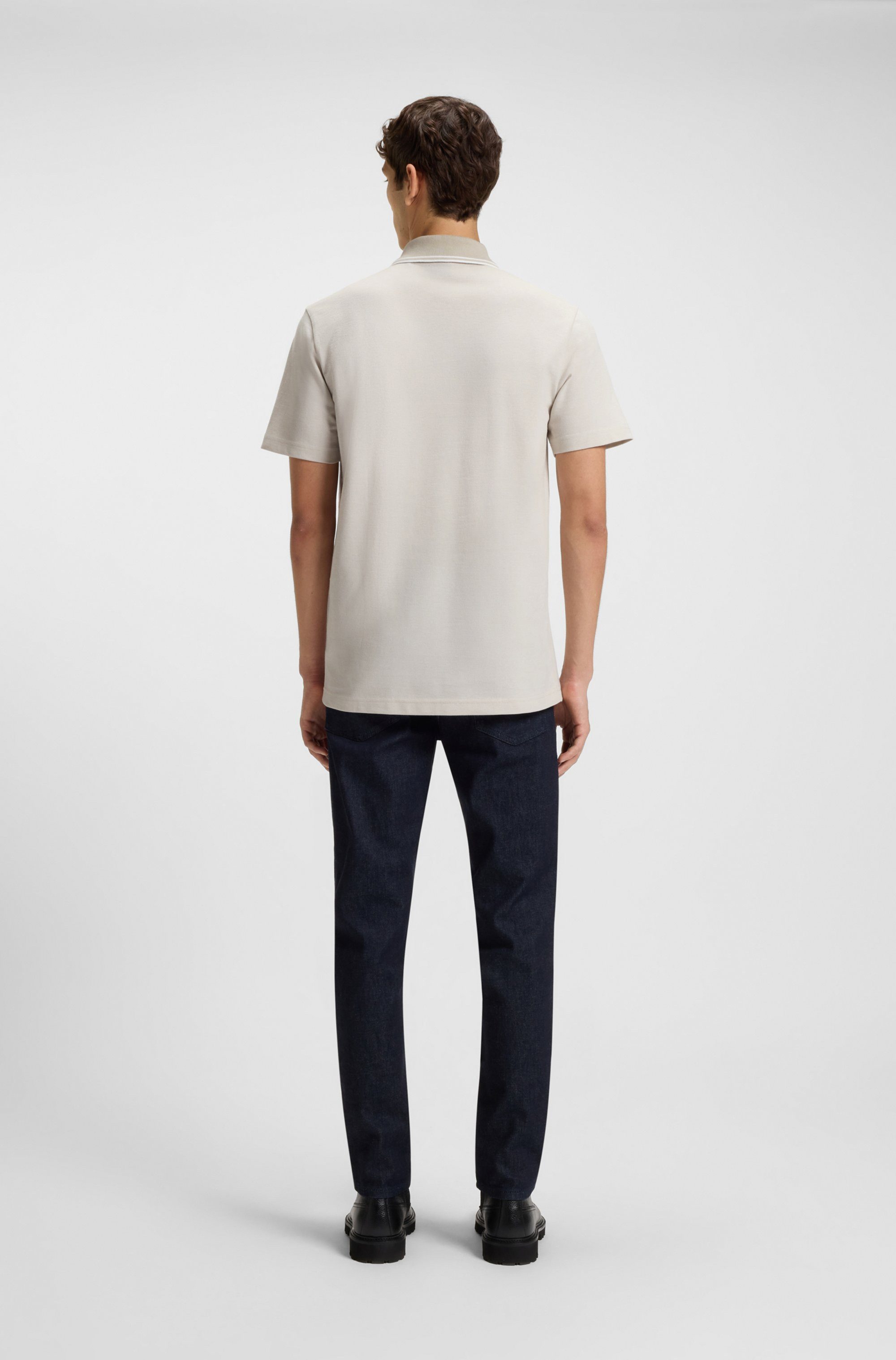 Boss Orange Poloshirt PeoxfordNew met een polokraag