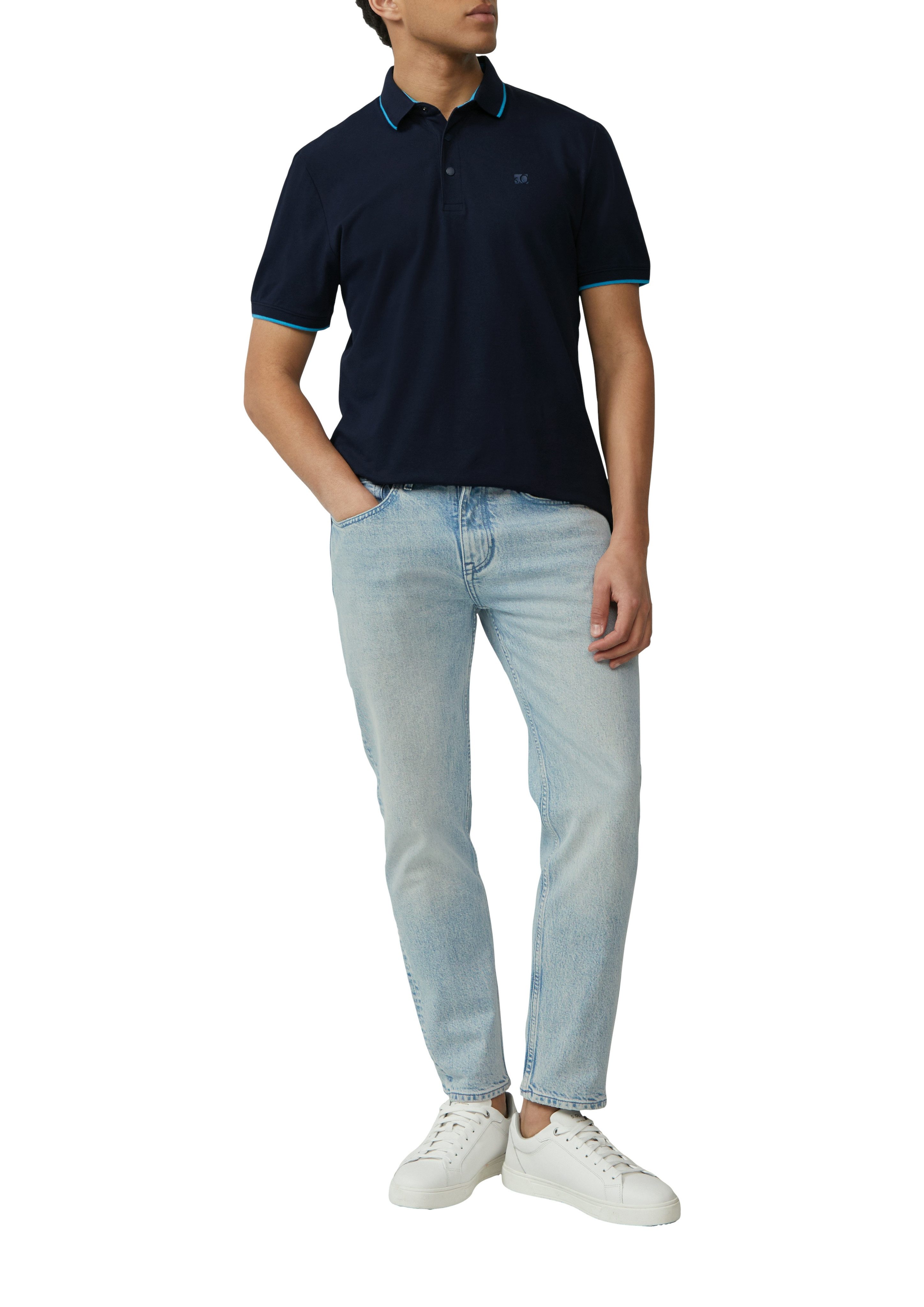 s.Oliver Poloshirt met contrastdetails