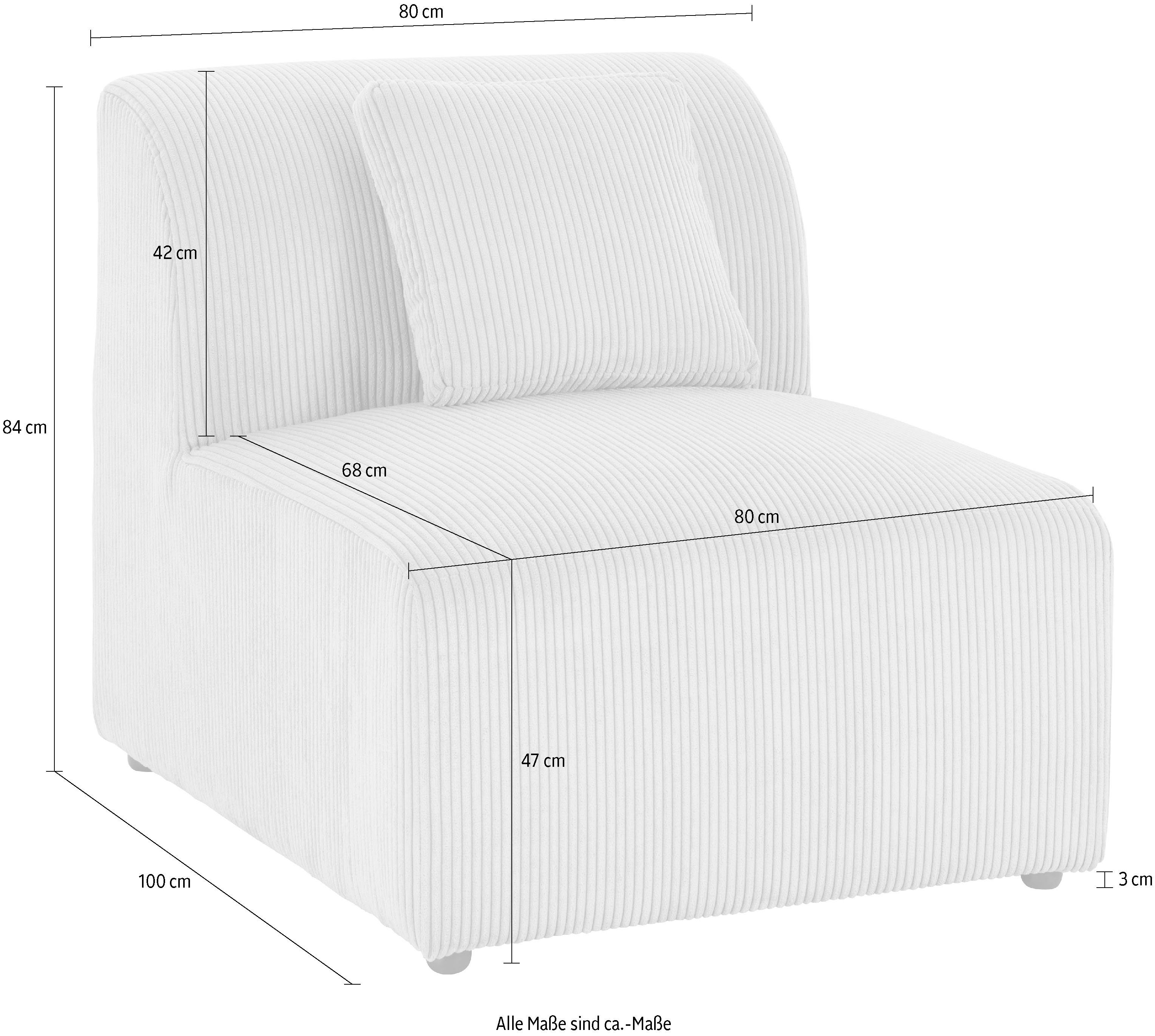 andas Fauteuil Alesund los of als modulair element voor sets