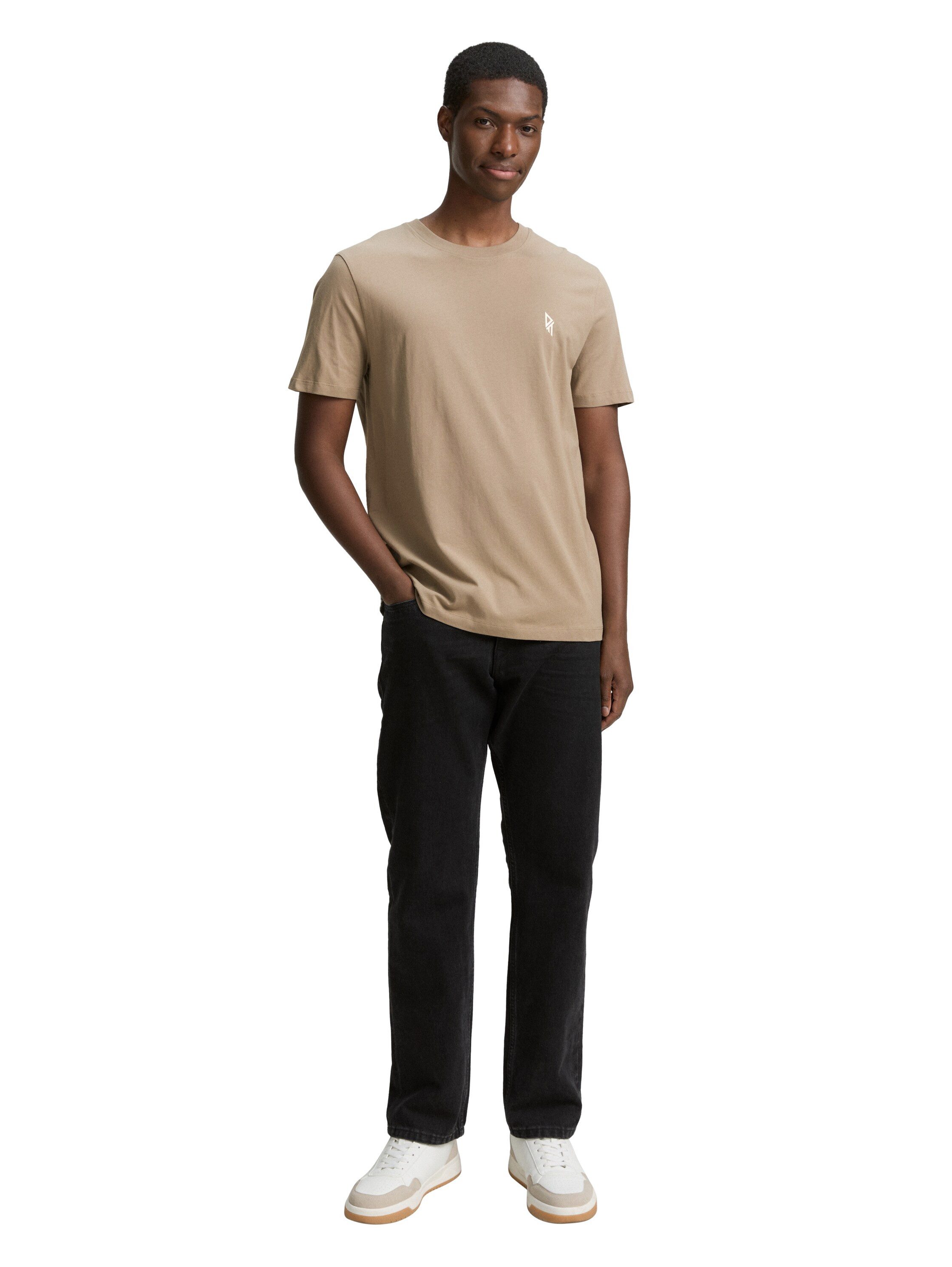 Tom Tailor Denim T-shirt met een ronde hals