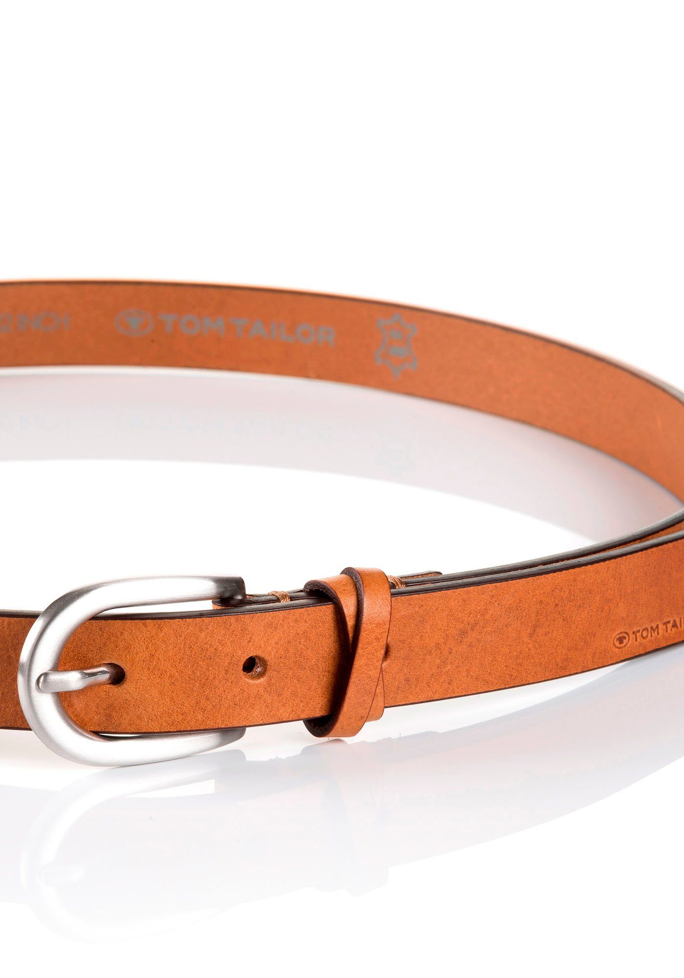 Tom Tailor Leren riem TTNELLY 2 cm brede damesriem, modieus veelzijdig