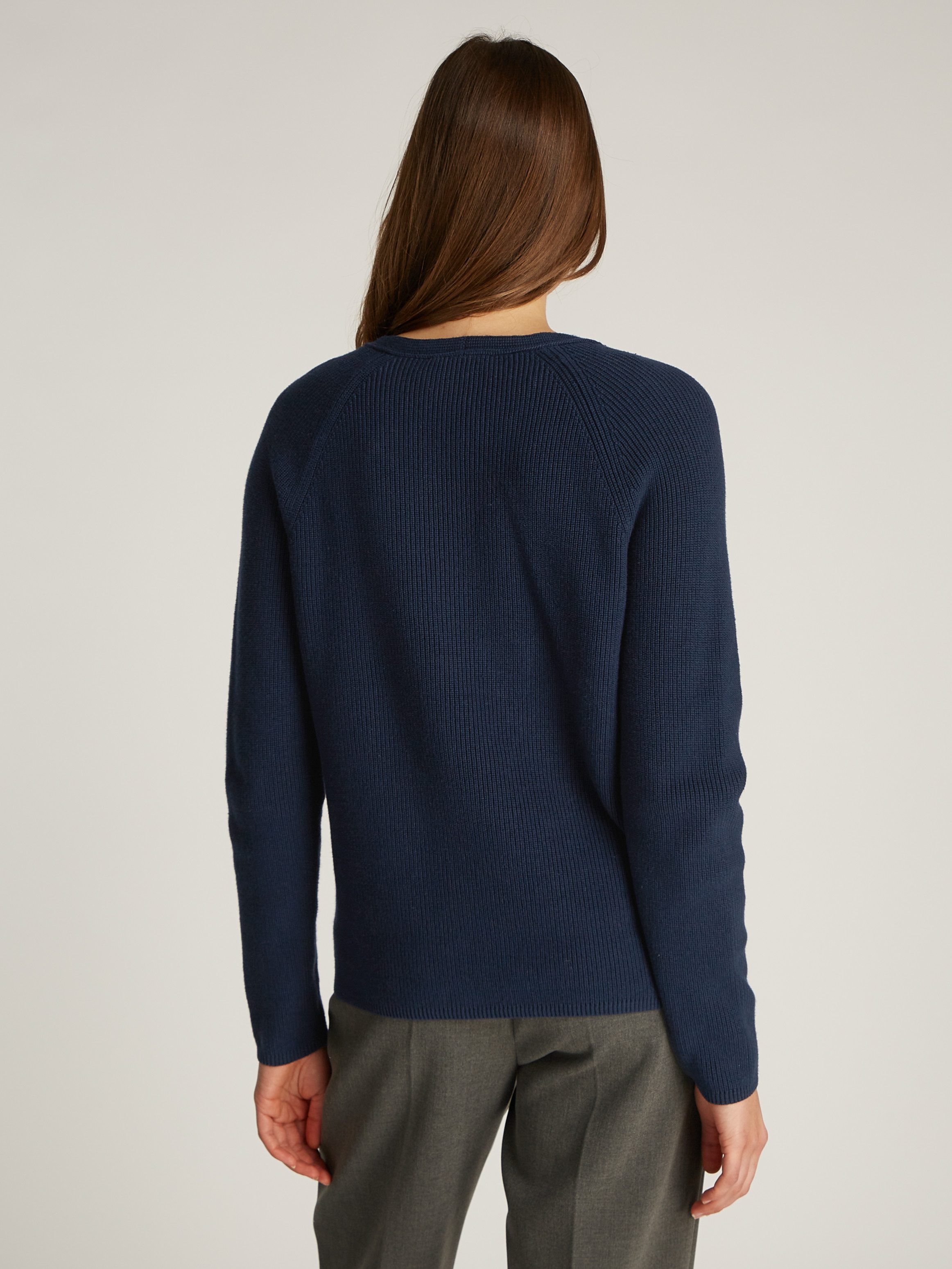 Tommy Hilfiger Gebreide trui CO CARDI STITCH V-NK LS