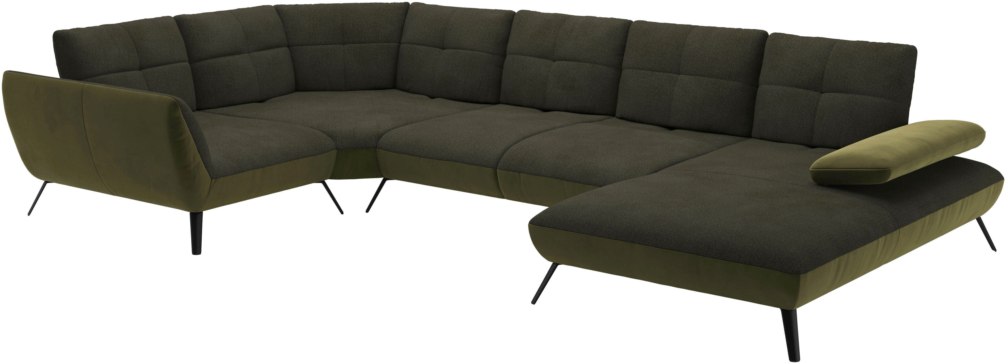 Places of Style Zithoek Mikado U-vorm incl. zitdiepteverstelling en armleuningverstelling