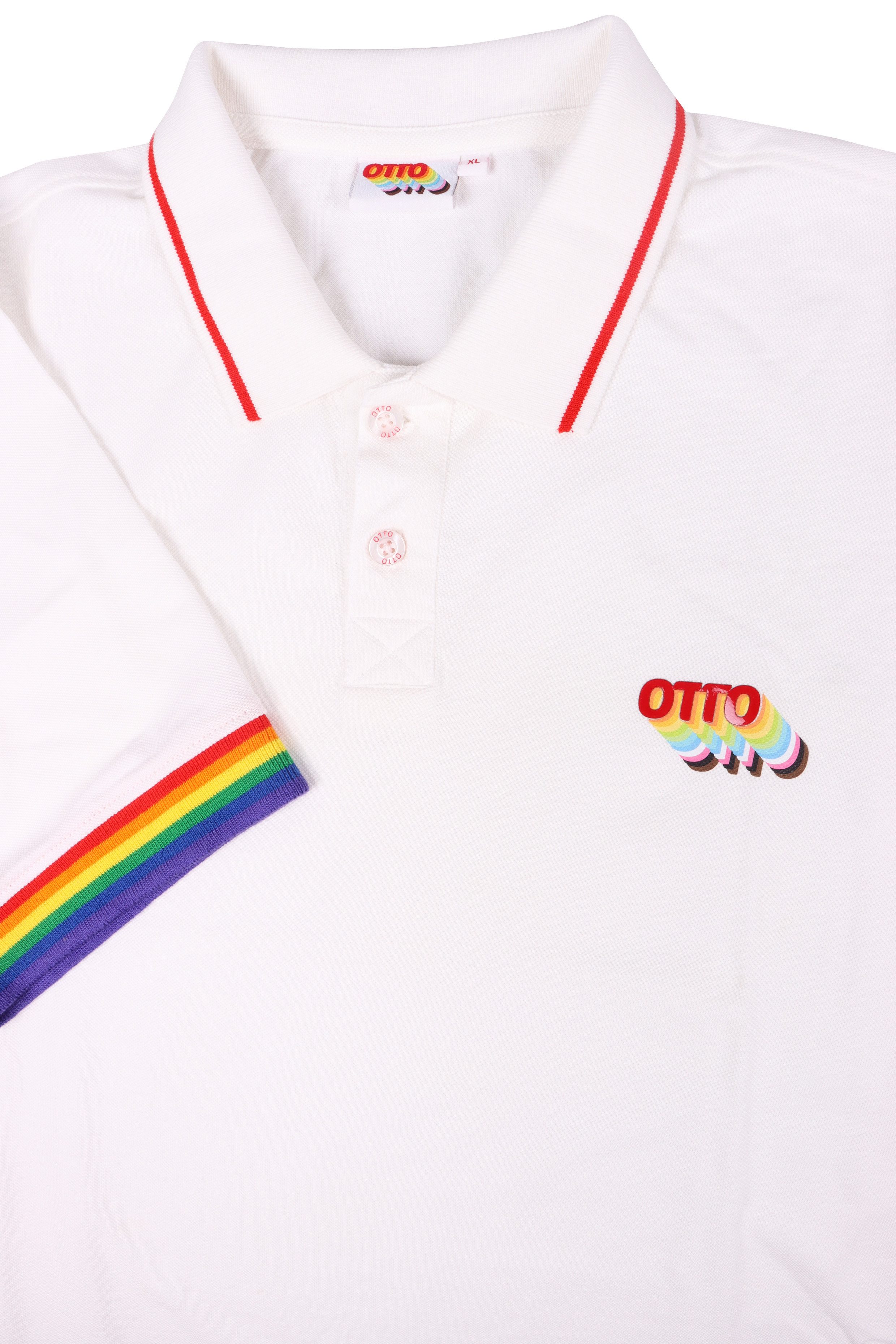 Capelli New York Poloshirt Otto-Diversity Shirt modieuze unisex pride polo met duidelijke boodschap