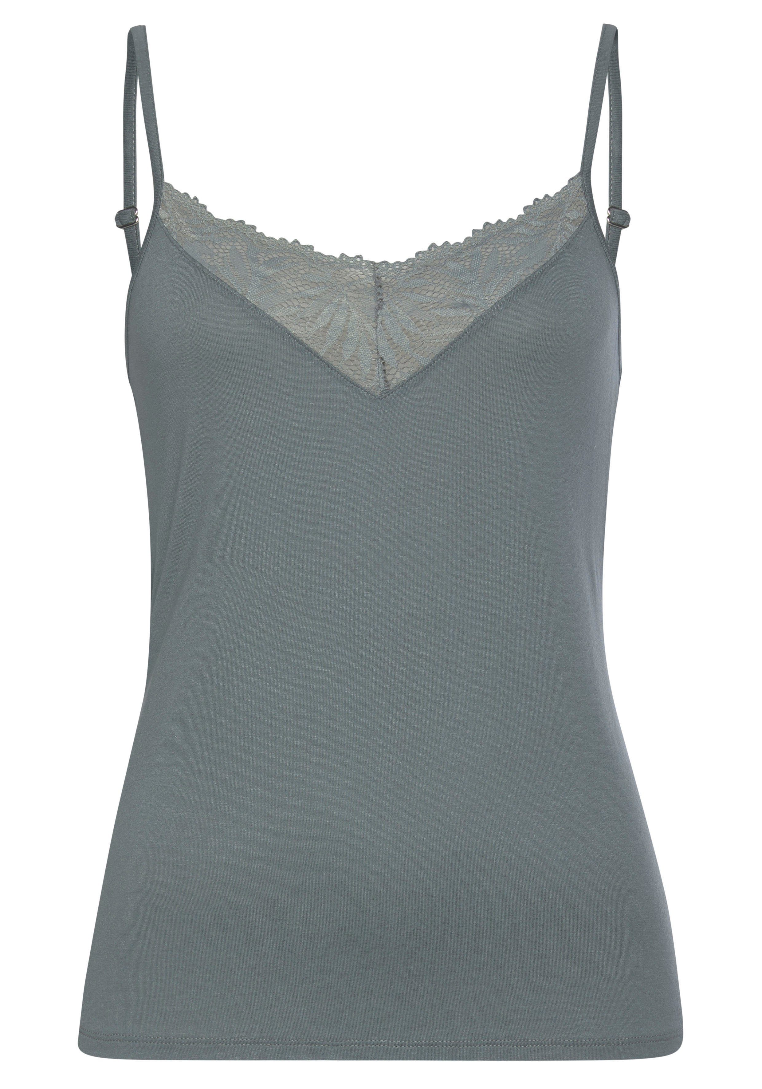 Lascana Kanten top met chique kanten details