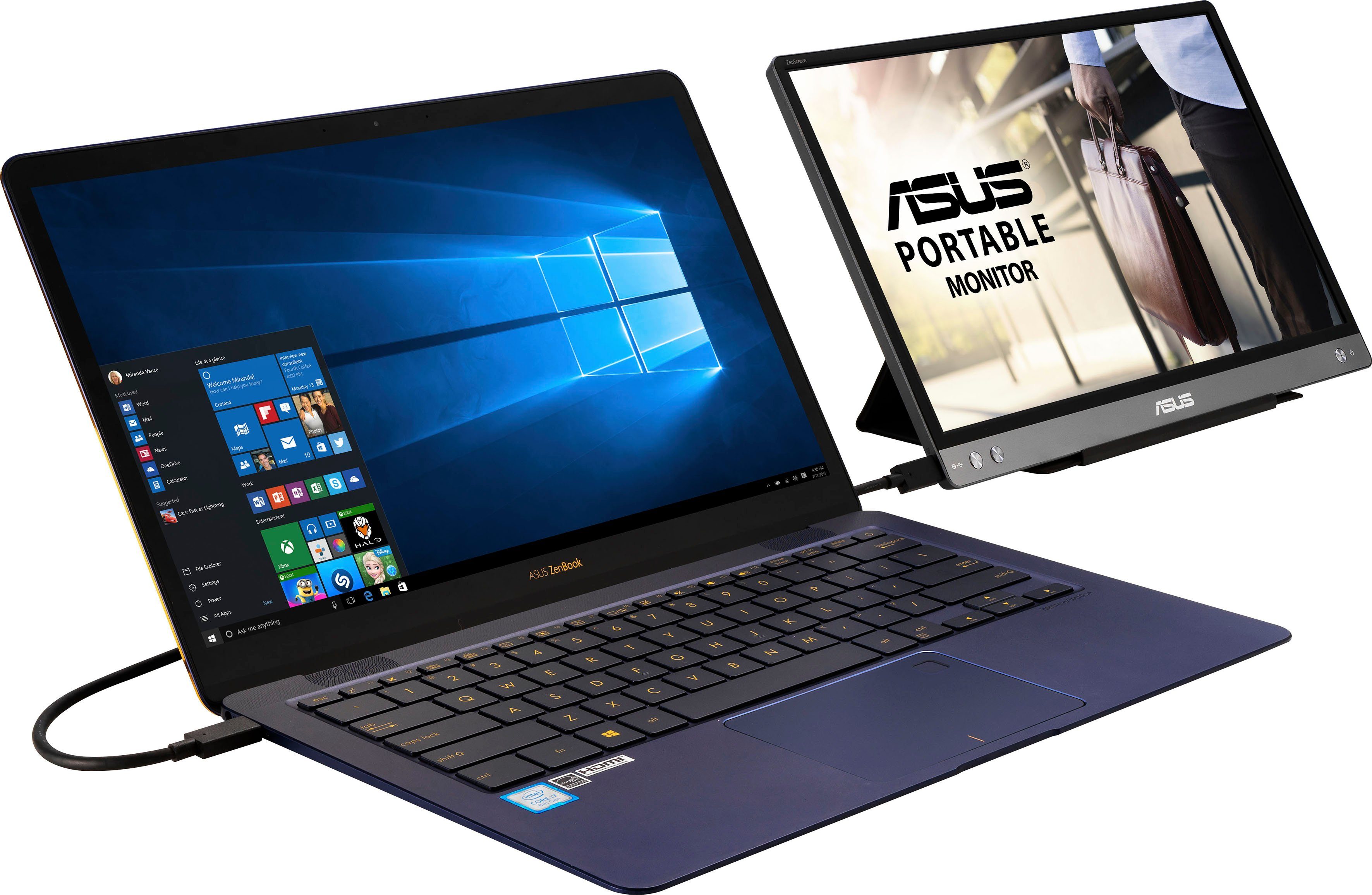 Asus Losse monitor MB14AC, 36 cm / 14", Full HD