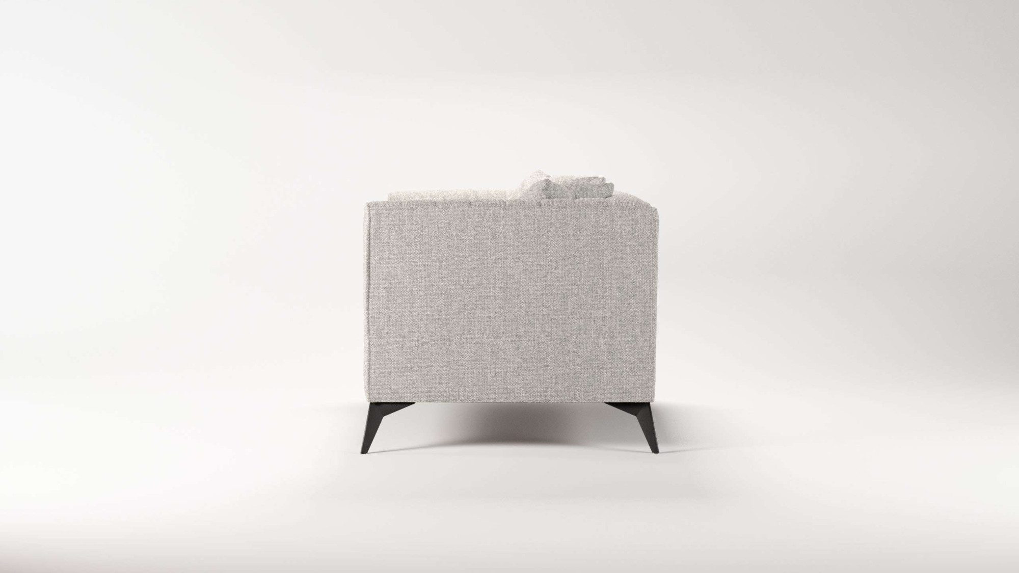 Places of Style Loveseat MATTHEW loungestoel, afmetingen B/D/H: 130/86/74 cm incl. sierkussen, fijne stiksels in de rug, belastbaar tot 200kg