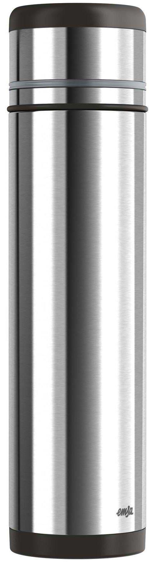 Emsa Thermosfles Mobilty Edelstaal zwart, Safe Loc-sluiting, 100% dicht, 12h heet/24h koud koelboxen & thermosflessen maat 1000 ml zwart