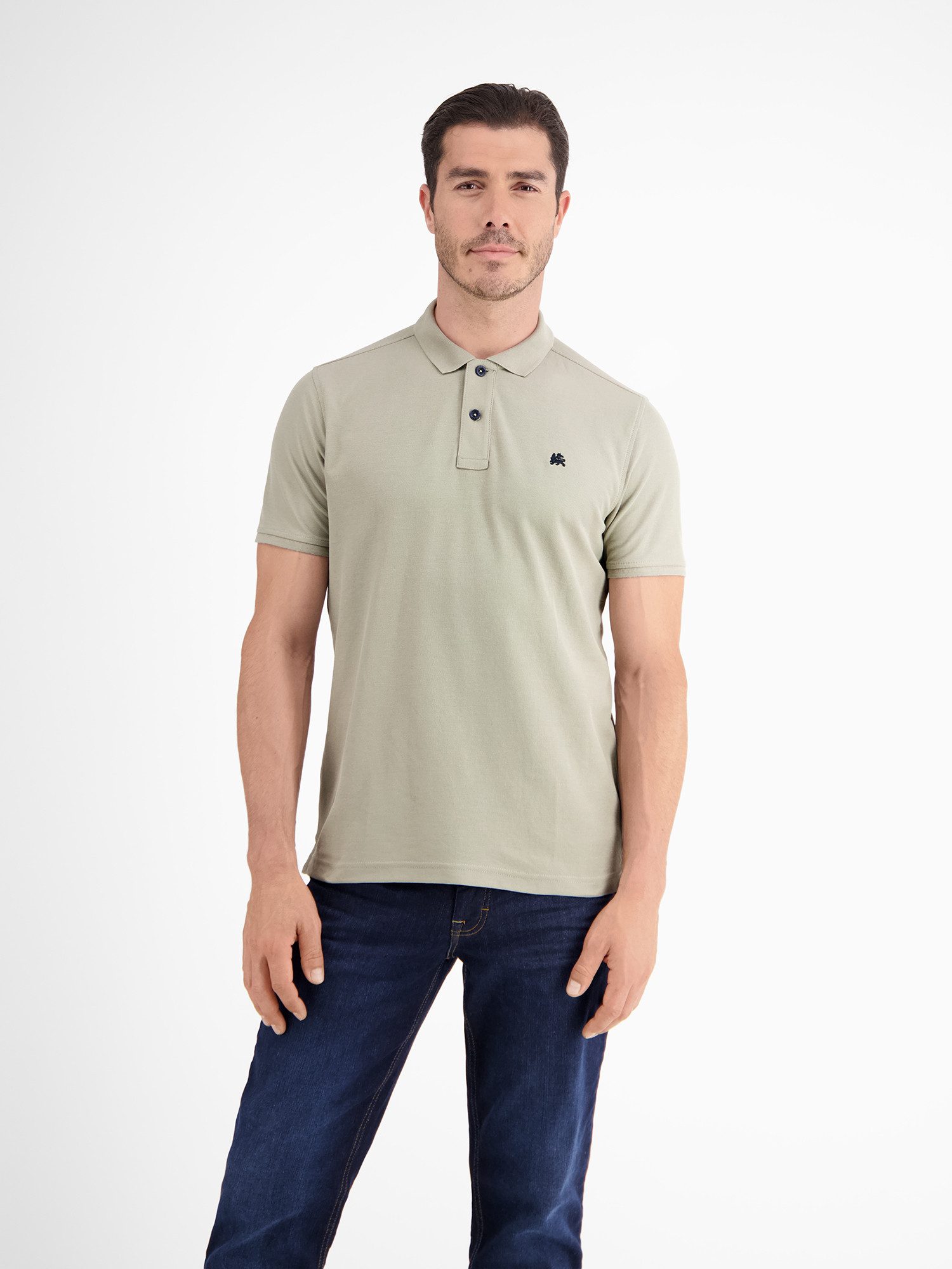 Lerros Poloshirt LERROS klassieke polostijl in *Cool & Dry* piquékwaliteit