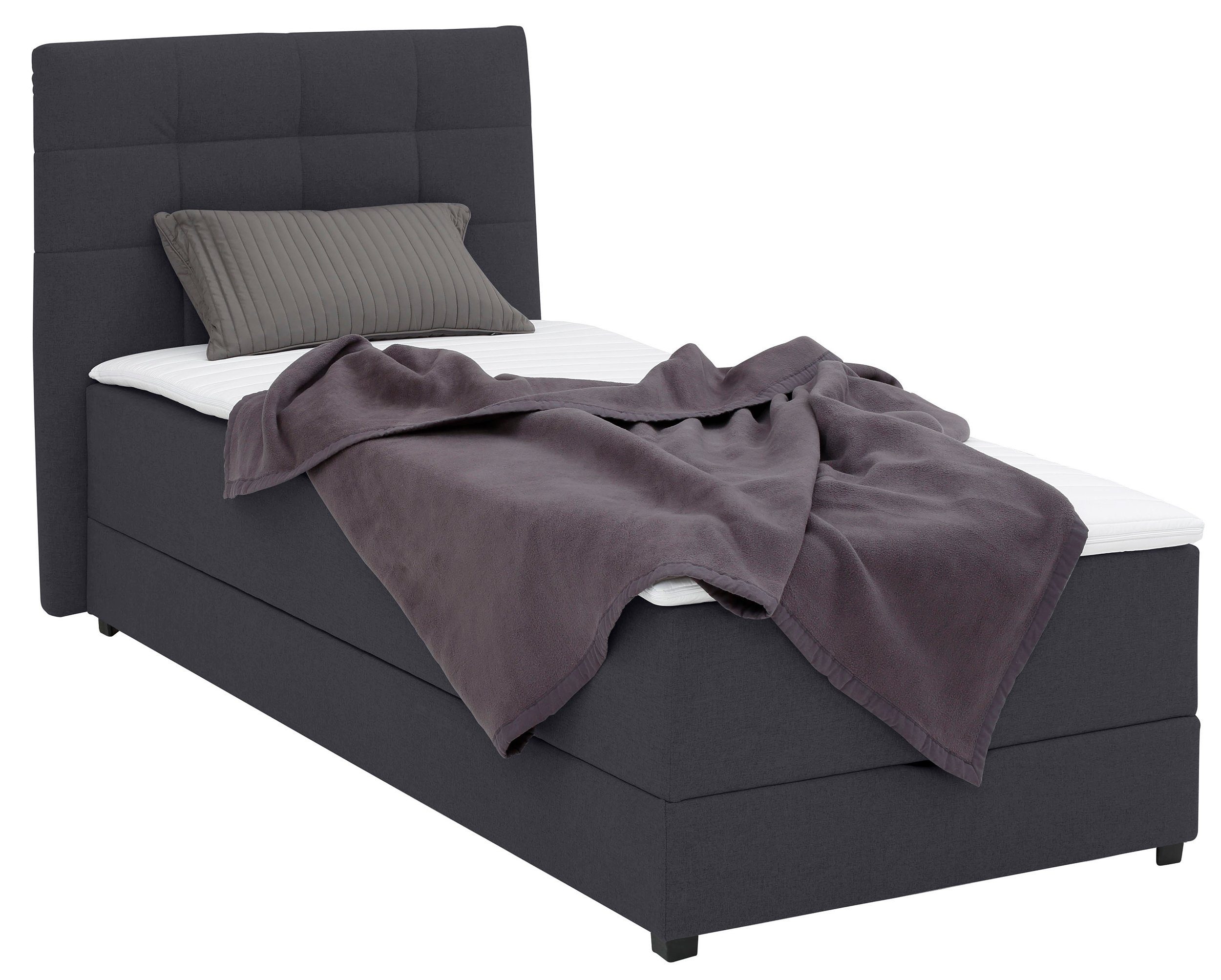 Lüttenhütt Boxspring Mieke incl. bedkist en topmatras, bekleding geïmpregneerd, 2 breedtes