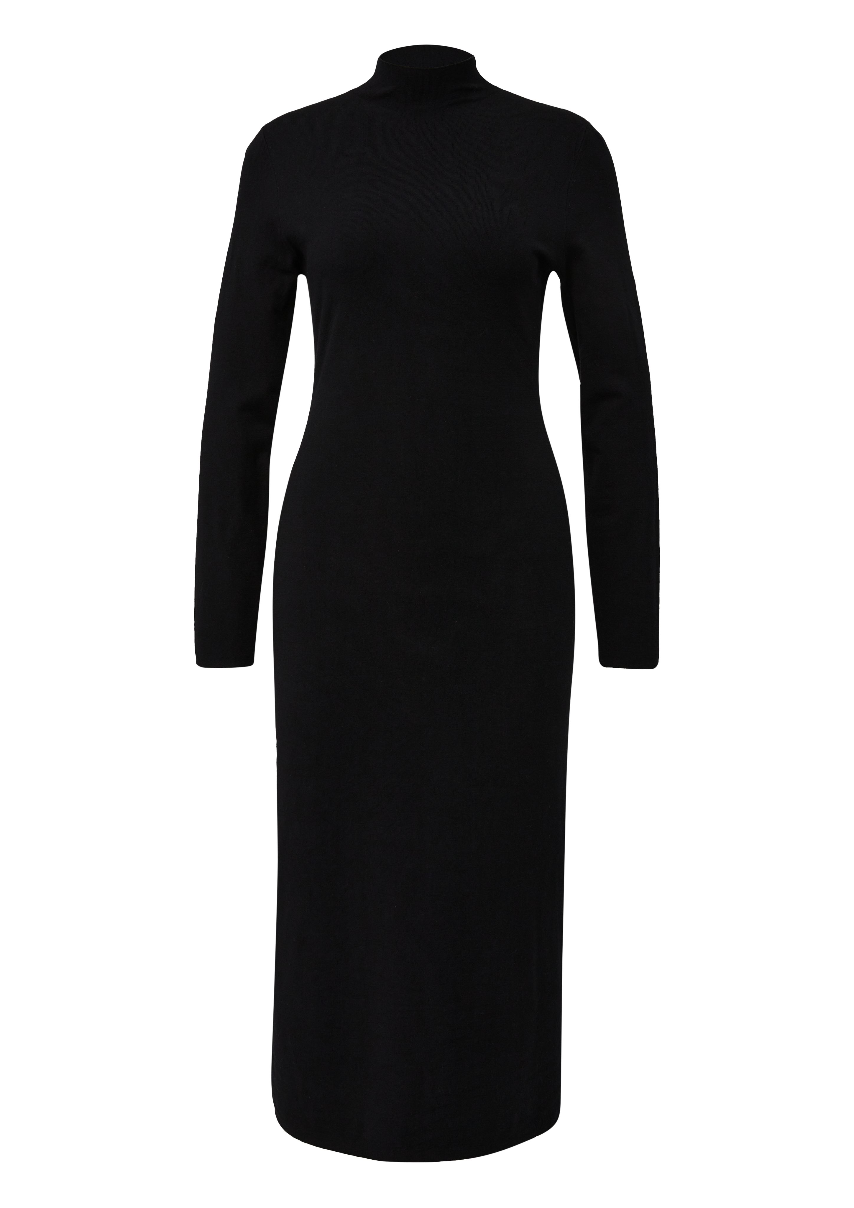 s.Oliver BLACK LABEL Gebreide jurk 3 4 lang met staande kraag
