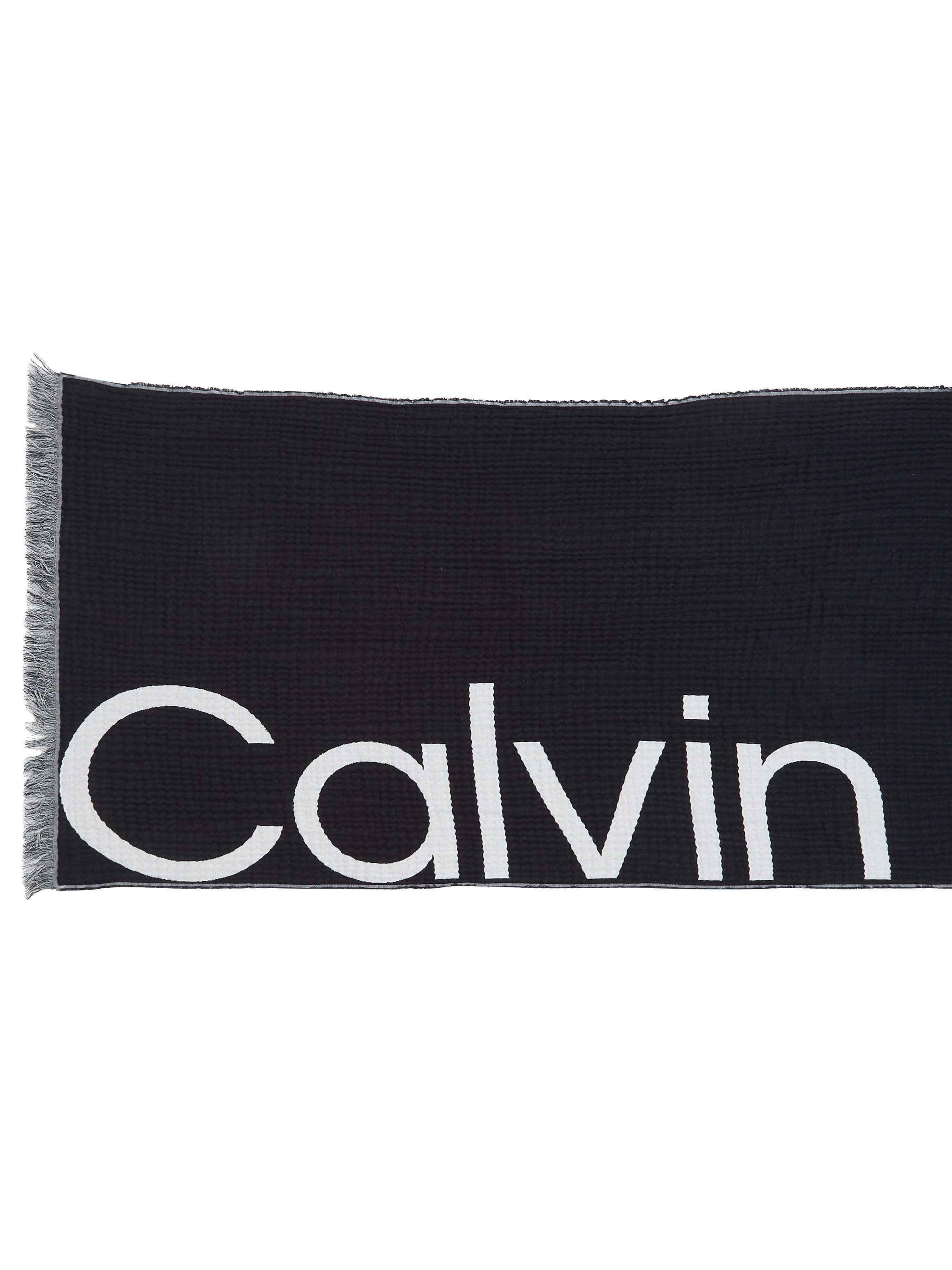 Calvin Klein Sjaal LOGO 2-TONES COTTON GAUGE SJAAL