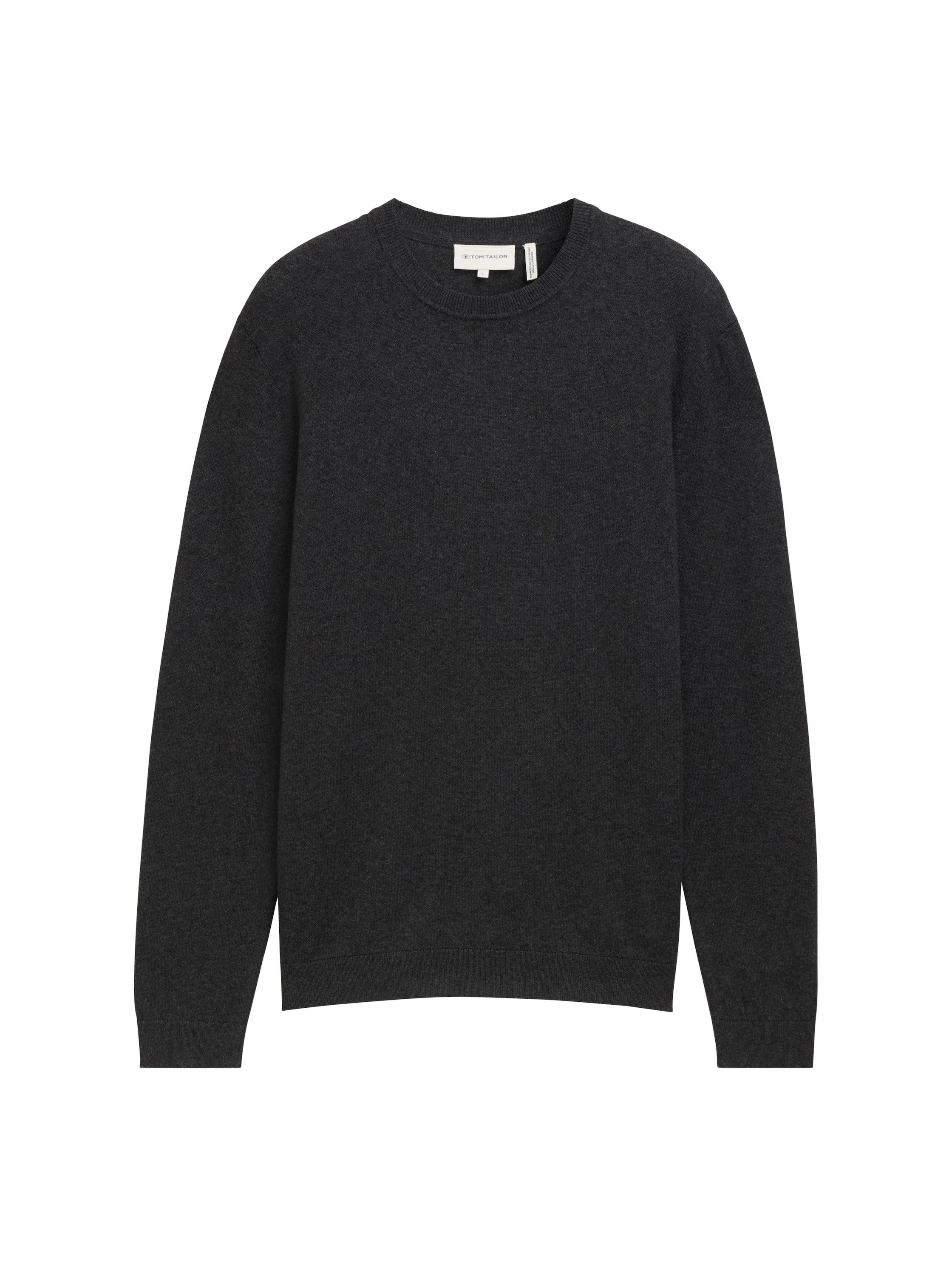 Tom Tailor Trui met ronde hals met gerecycled kasjmier