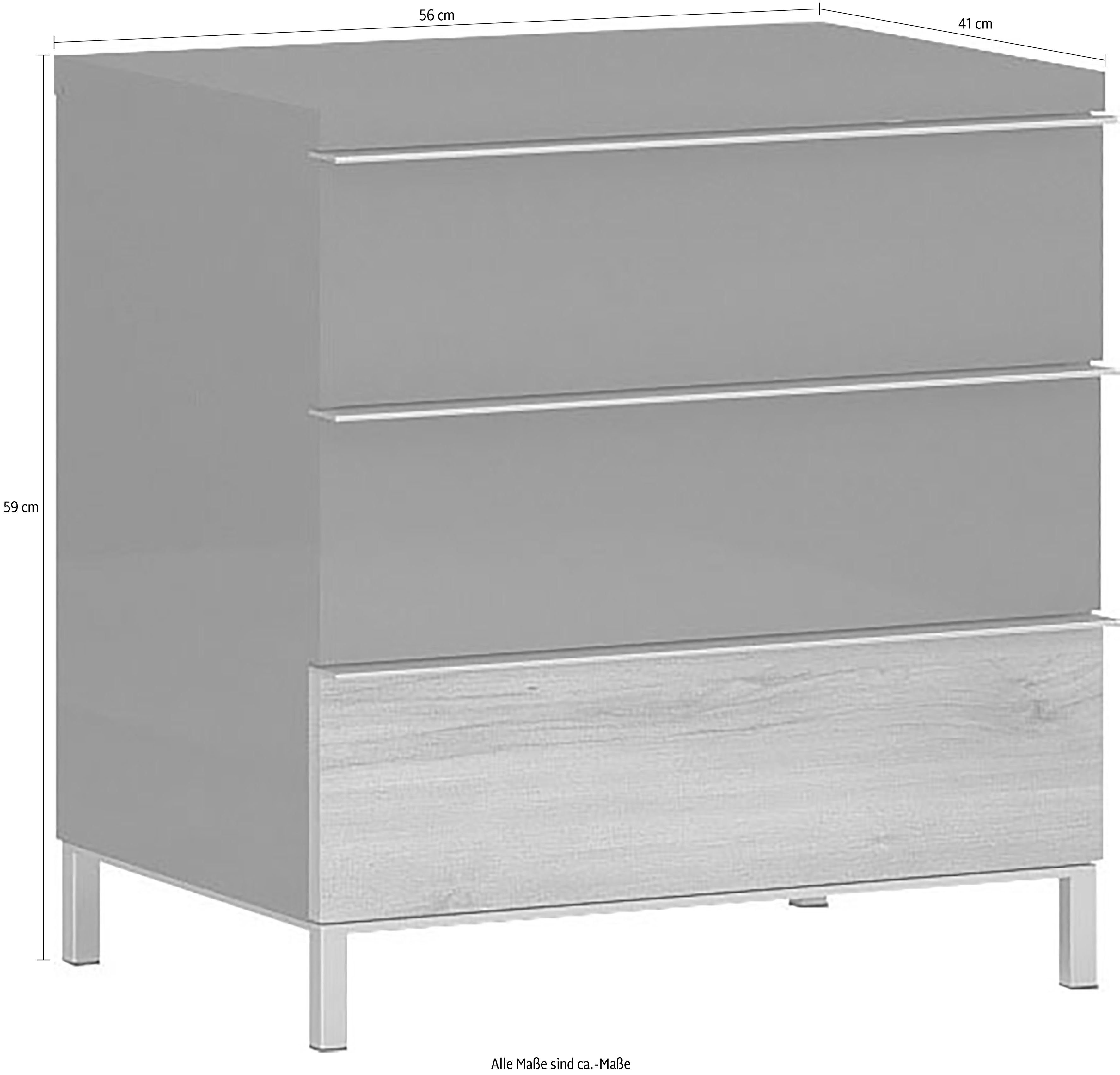 Places of Style Nachtkastje Onyx UV gelakt, met soft close-functie