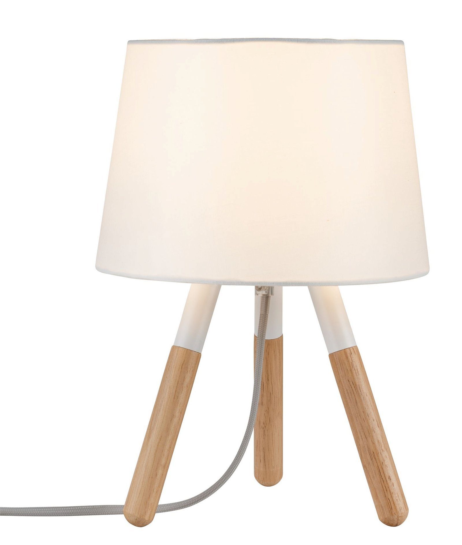 Paulmann Tafellamp Neordic Berit max.1x20W E27 Wit/Hout 230V Stof/Metaal (1 stuk)