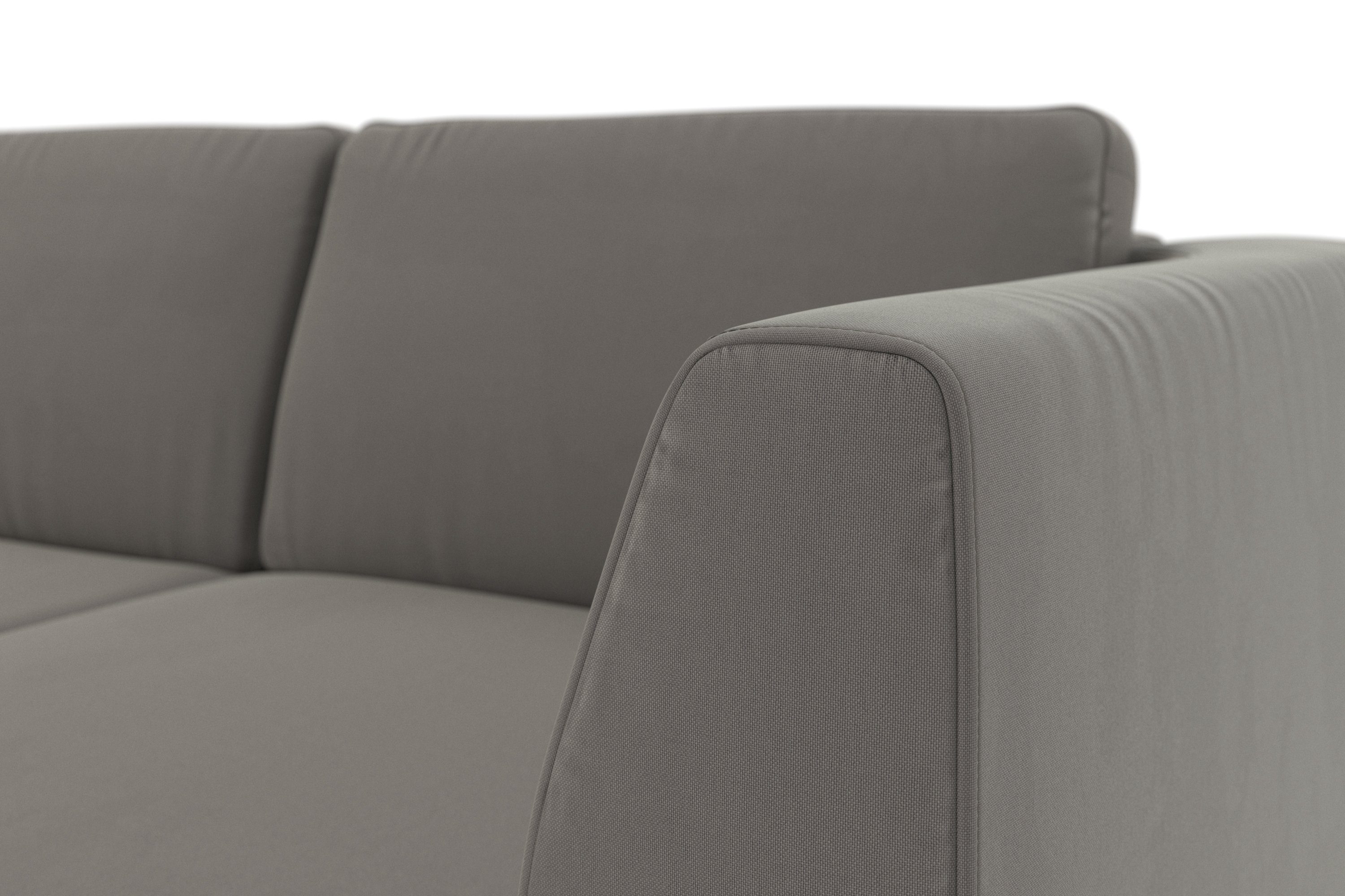 sit&more Hoekbank Olsen L-vorm inclusief zitdiepteverstelling, naar keuze met slaapfunctie, 15 cm hoog