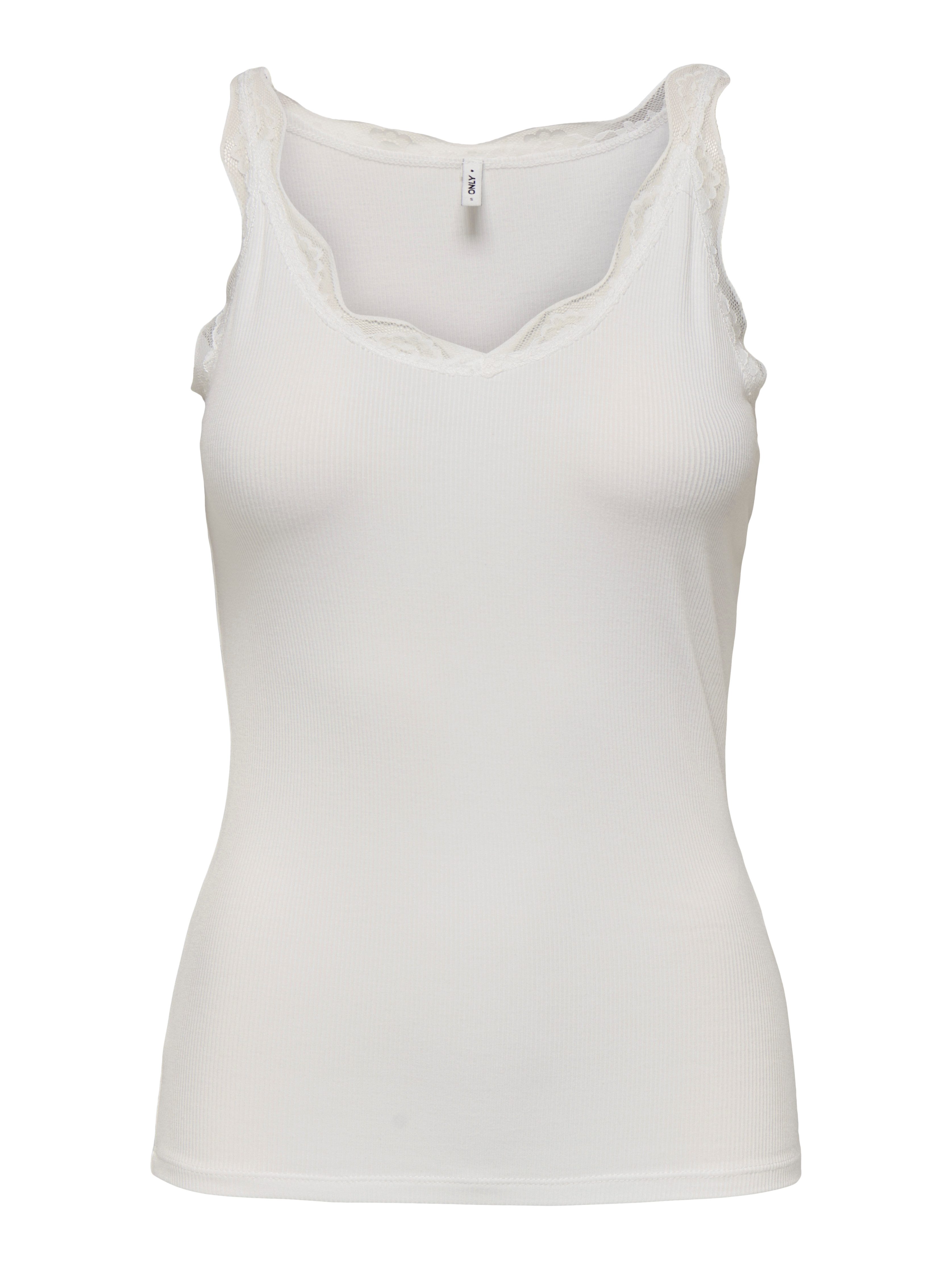 Only Geribde tanktop ONLELLIS LIFE S/L TOP JRS