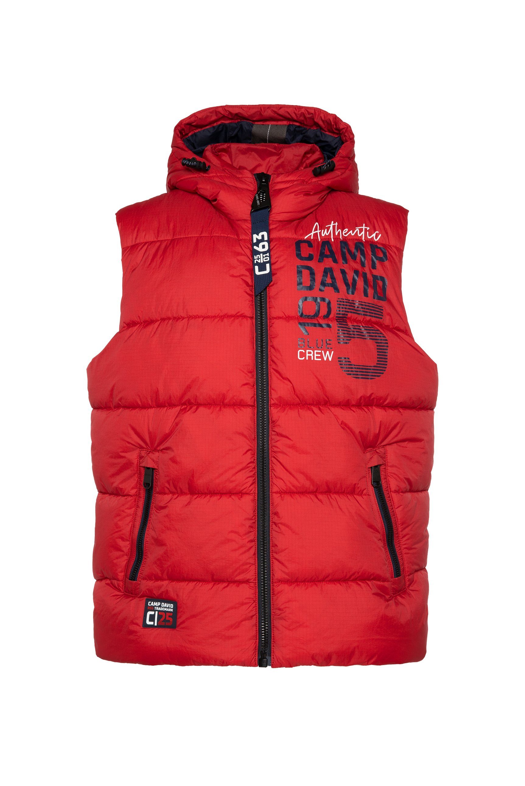 CAMP DAVID Bodywarmer met ritszakken