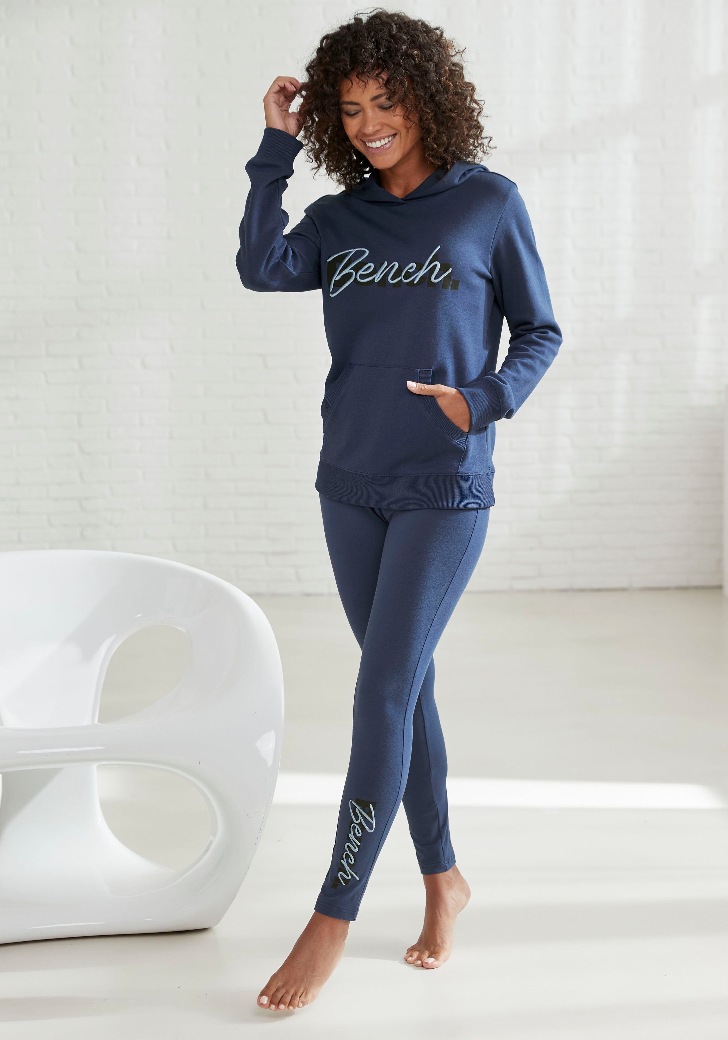 Bench. Loungewear Hoodie met kangoeroezak, loungepak, hoodie