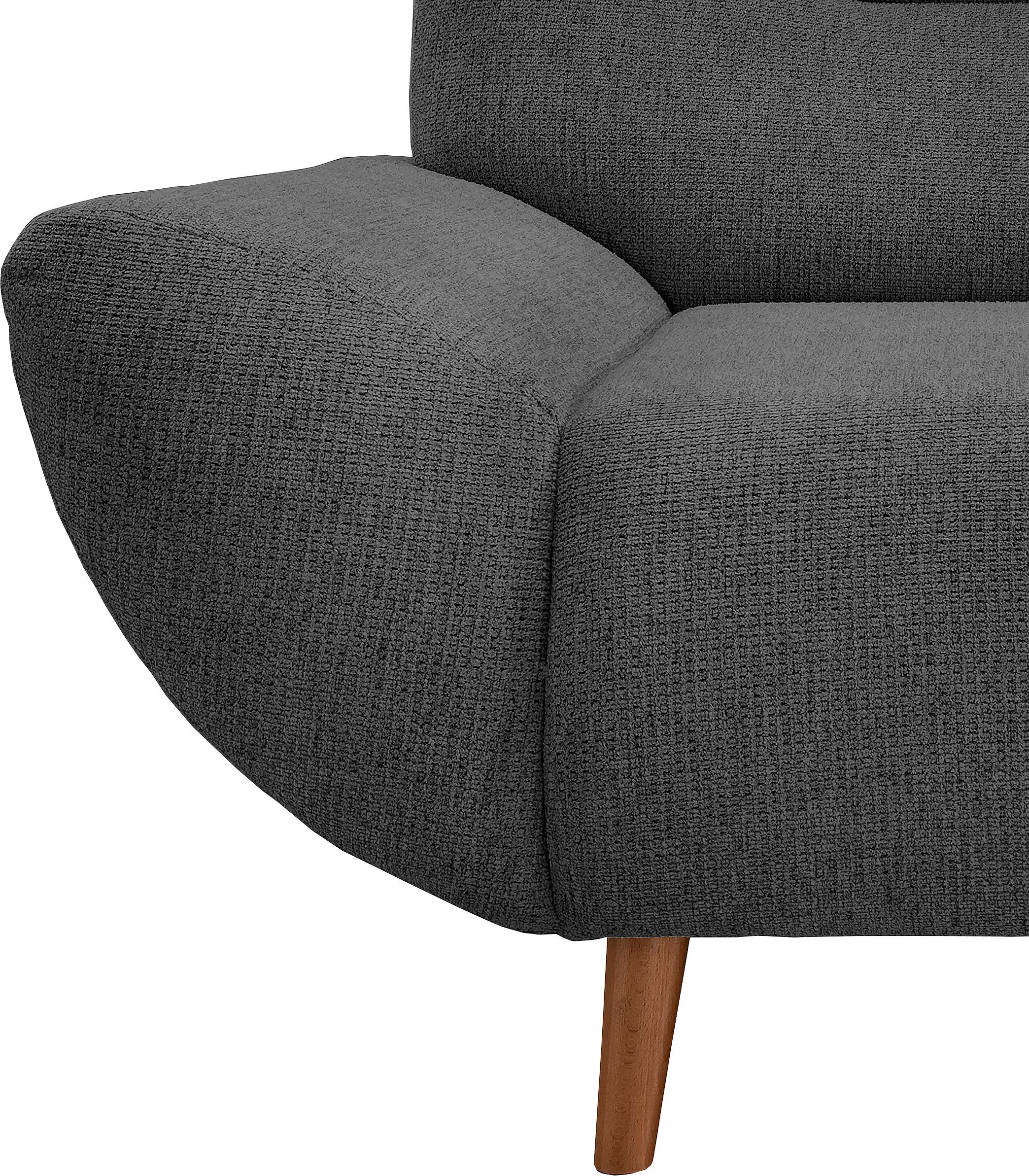 INOSIGN Zithoek Drago elegant en tijdloos, comfortabel, moderne vormtaal leverbaar als fauteuil/hoekbank, diverse stoffen, incl. 2 sierkussens (set, 3-delig)