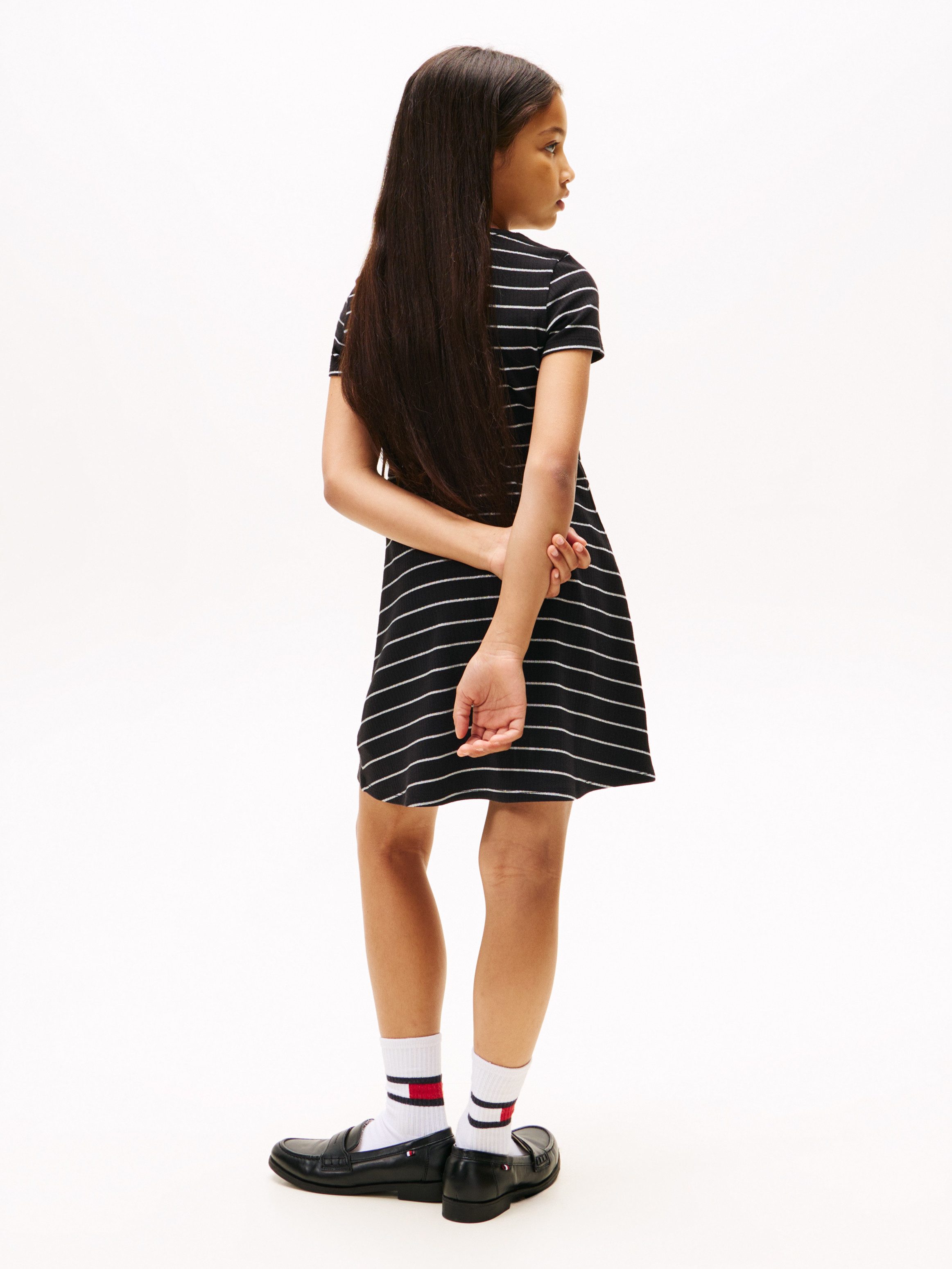 Tommy Hilfiger Skaterjurk LUREX SKATER DRESS S/S