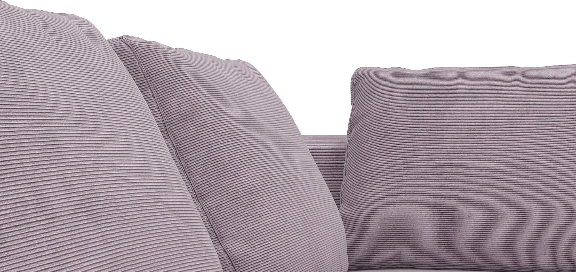 FLEXLUX Hoekbank Loano, super comfortabel zitcomfort door koudschuim in de zitting, L-vorm