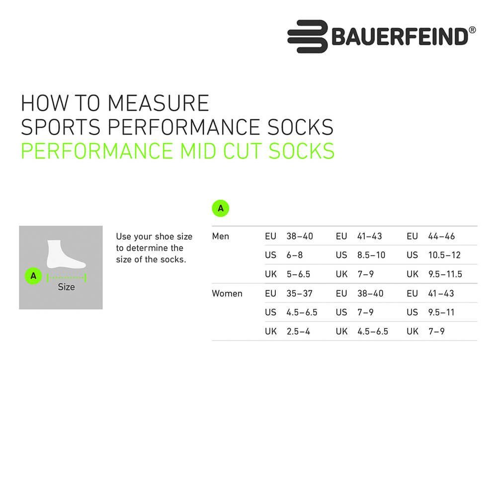 Bauerfeind Sportsokken Run Performance Mid Cut Socks