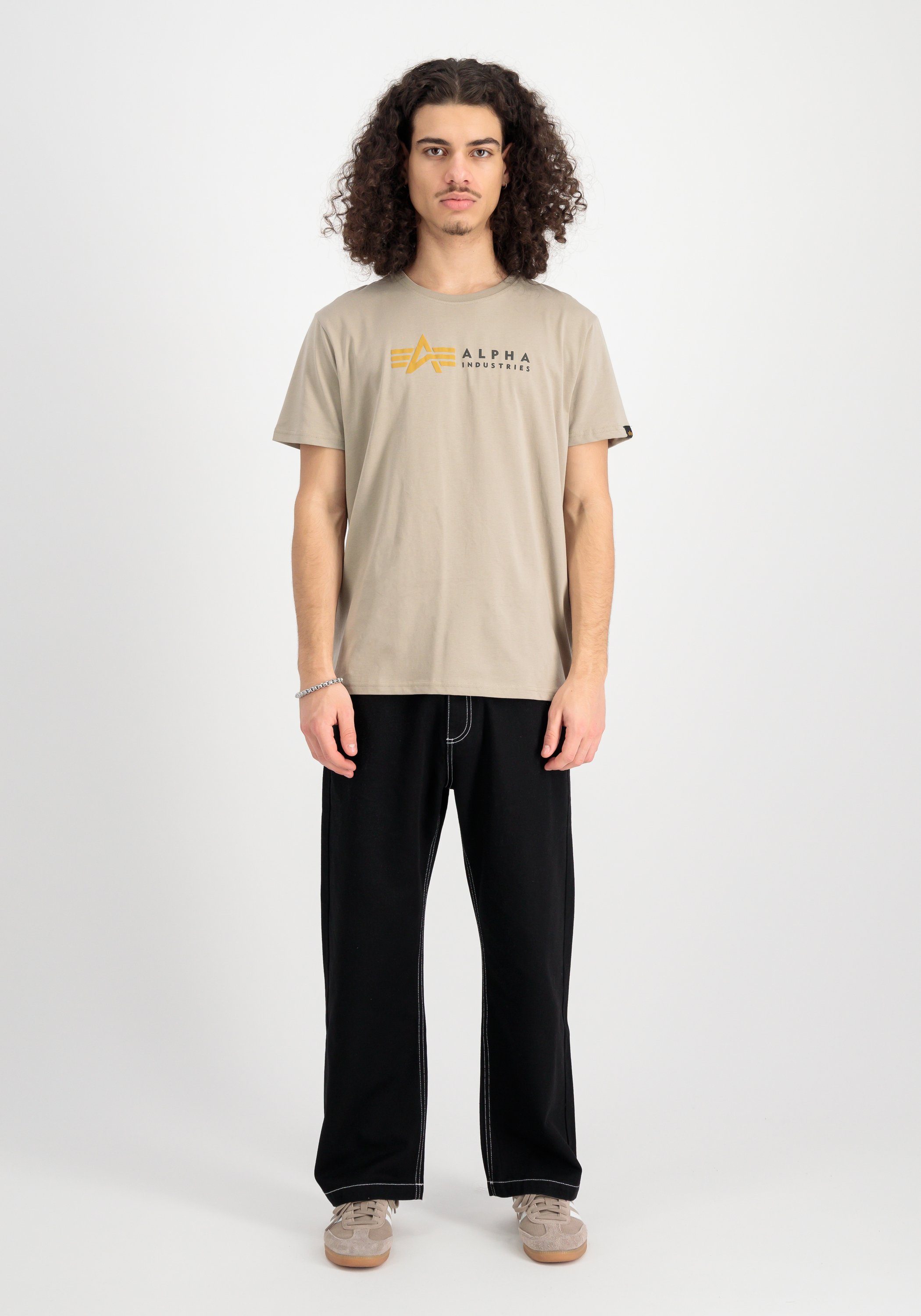 Alpha Industries T-shirt Alpha Industries Men - T-Shirts Alpha Label T Puff Print