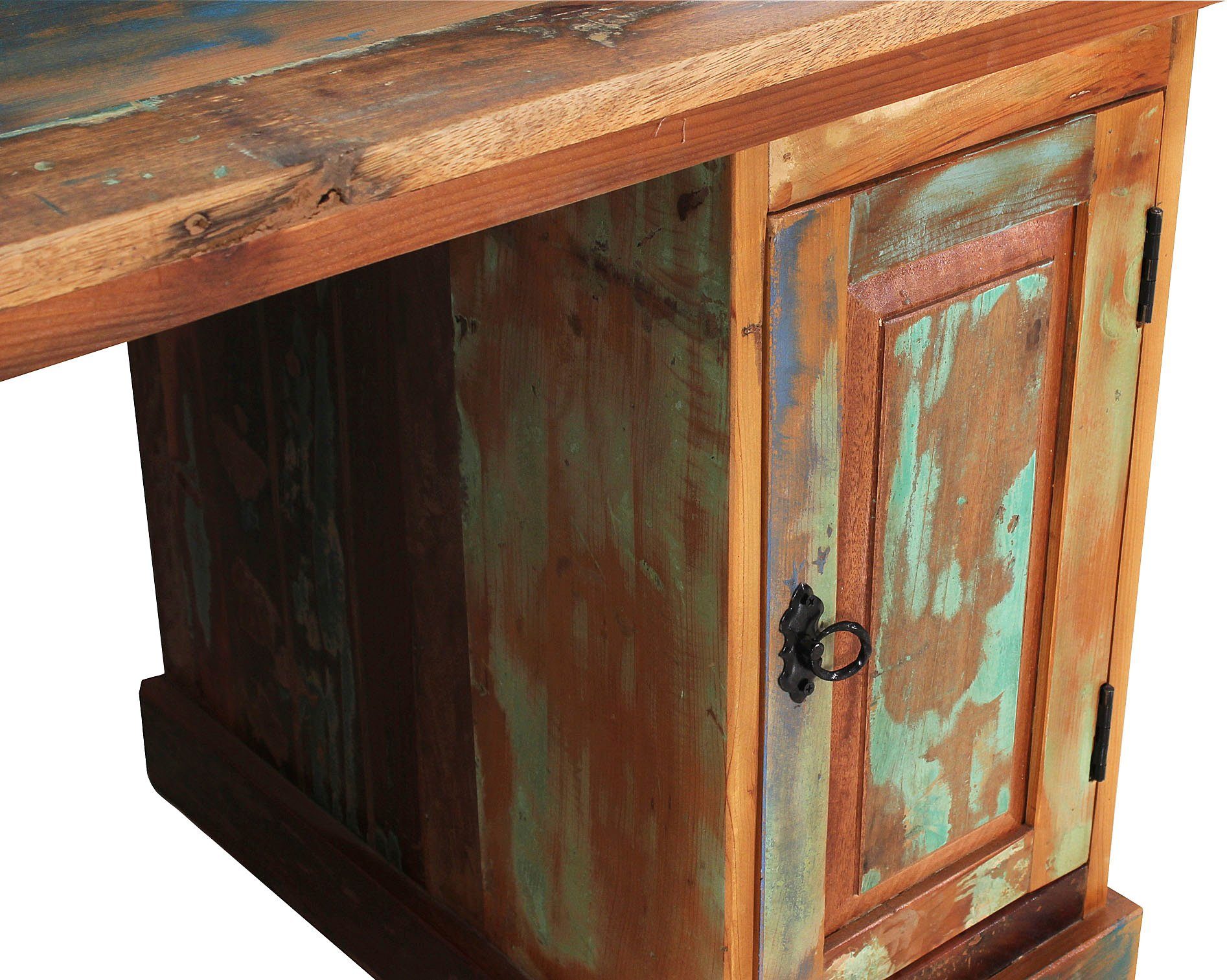 SIT Bureau Secretaris van gerecycled gebruikt hout met verfresten