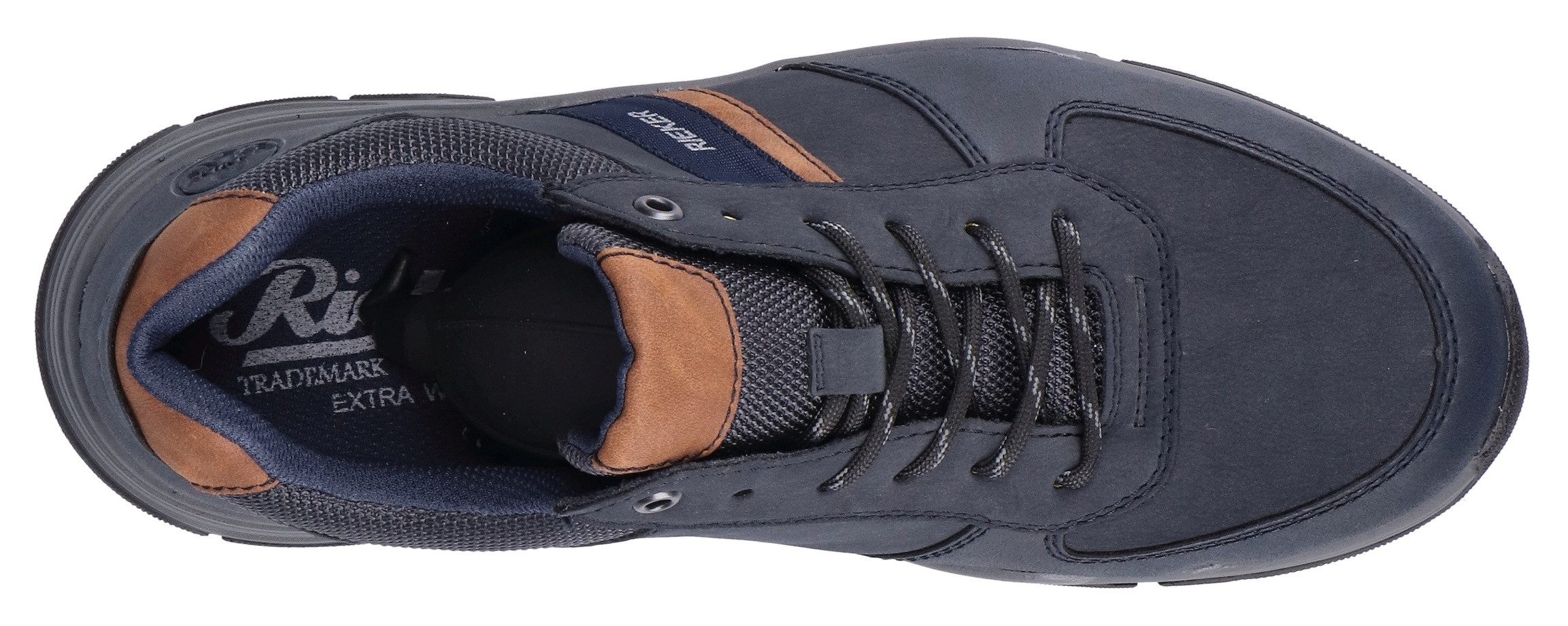 Rieker Sneakers , vrijetijdsschoen, outdoorschoen, veterschoen met gepolsterde schacht
