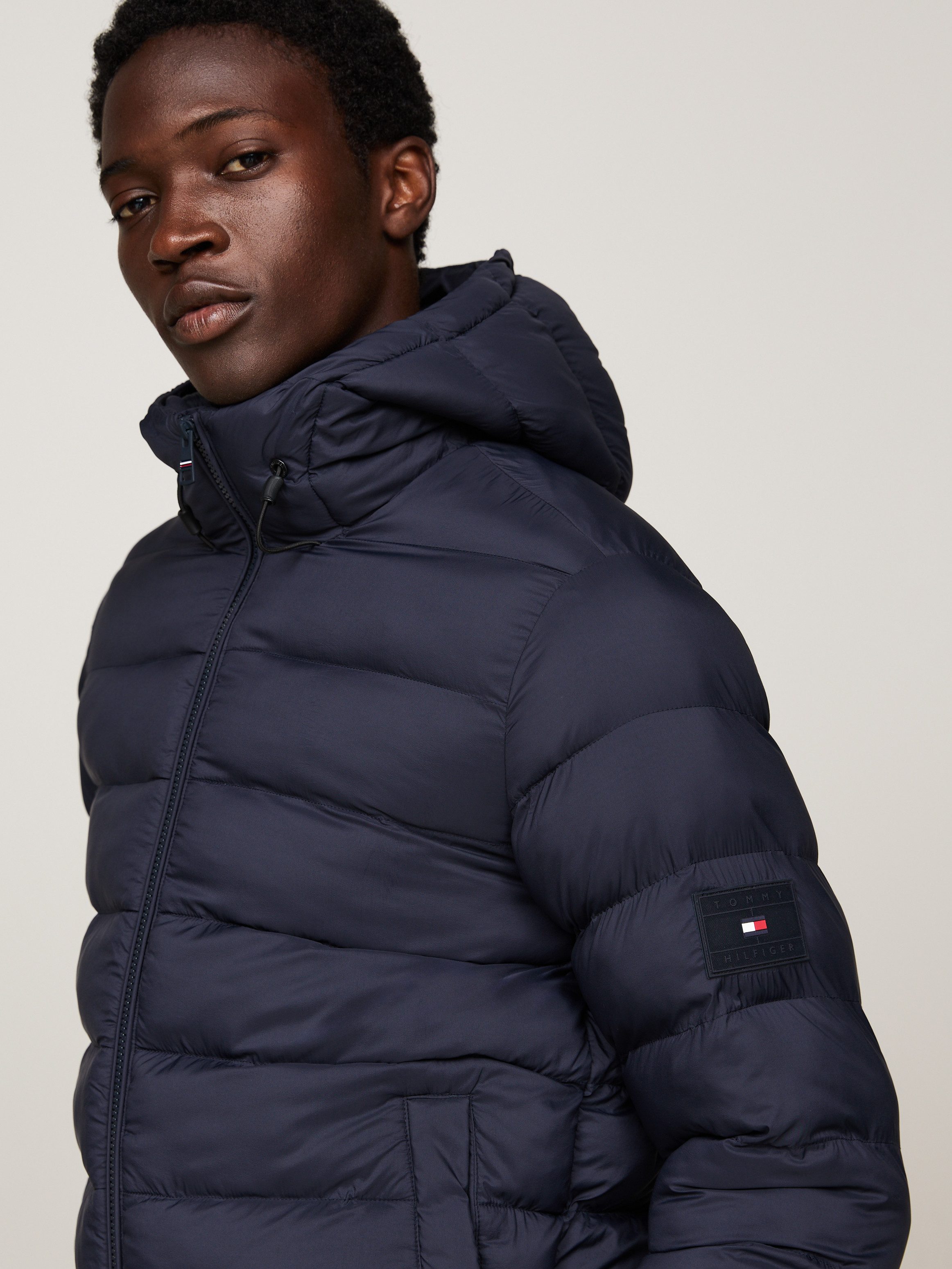 Tommy Hilfiger Gewatteerde jas MID WEIGHT HOODED JACKET